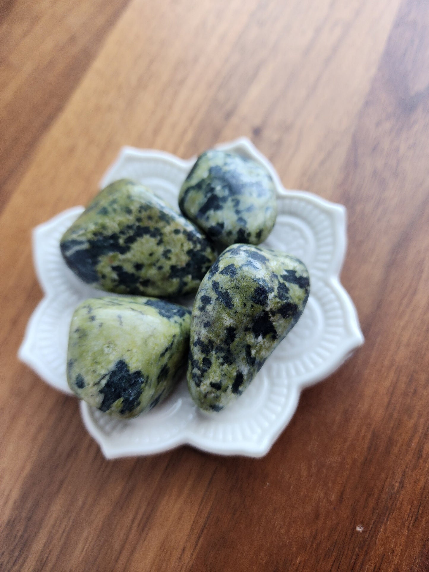 Nephrite Jade Tumbles | Large | Brazil | Lucky Girl Syndrome Crystal Confetti Add On | Green Crystals | High Quality | Intuitively Chosen