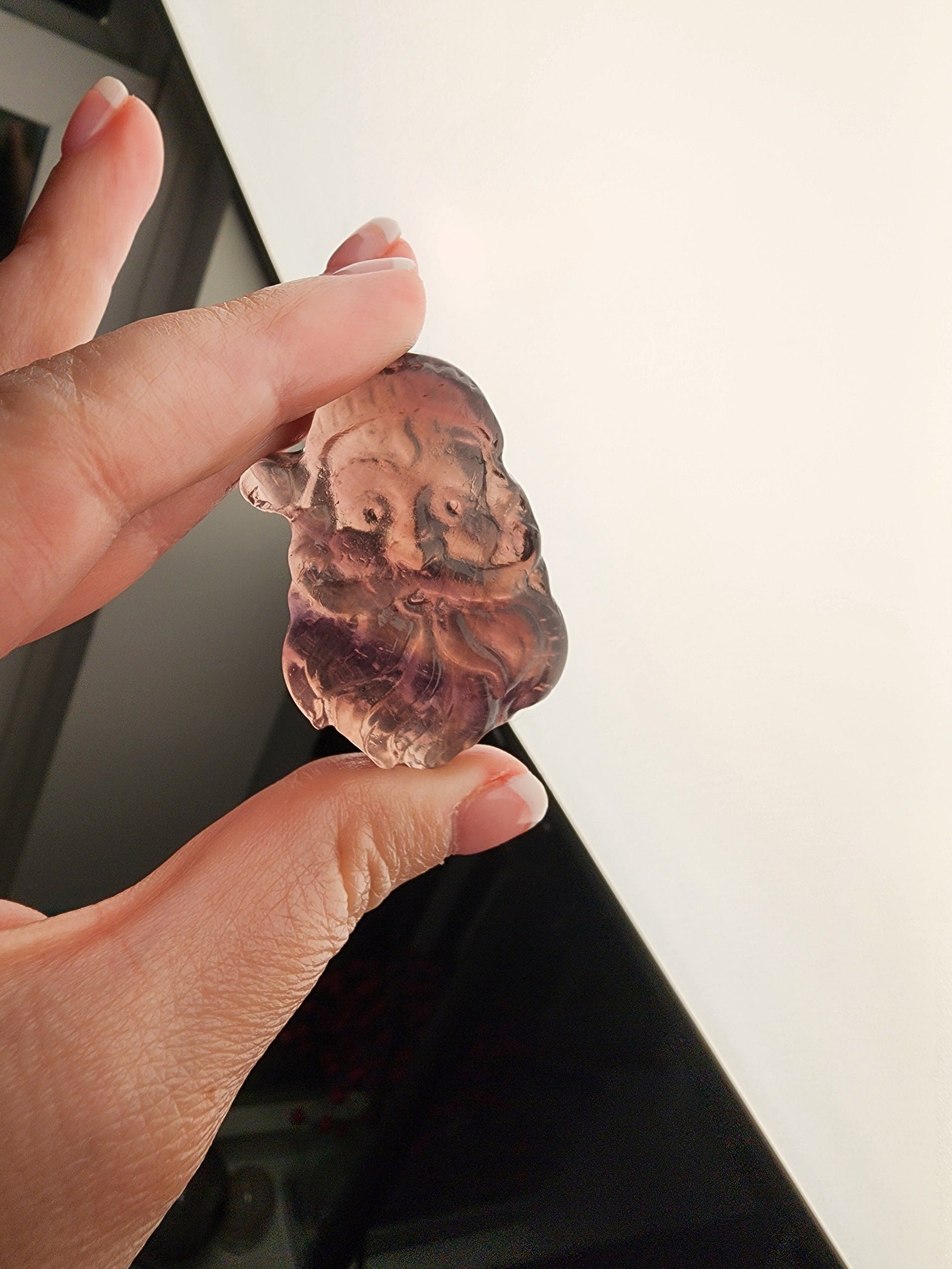 Santa Claus Crystal: Opalite, Obsidian, Fluorite Holiday Pocket Stone