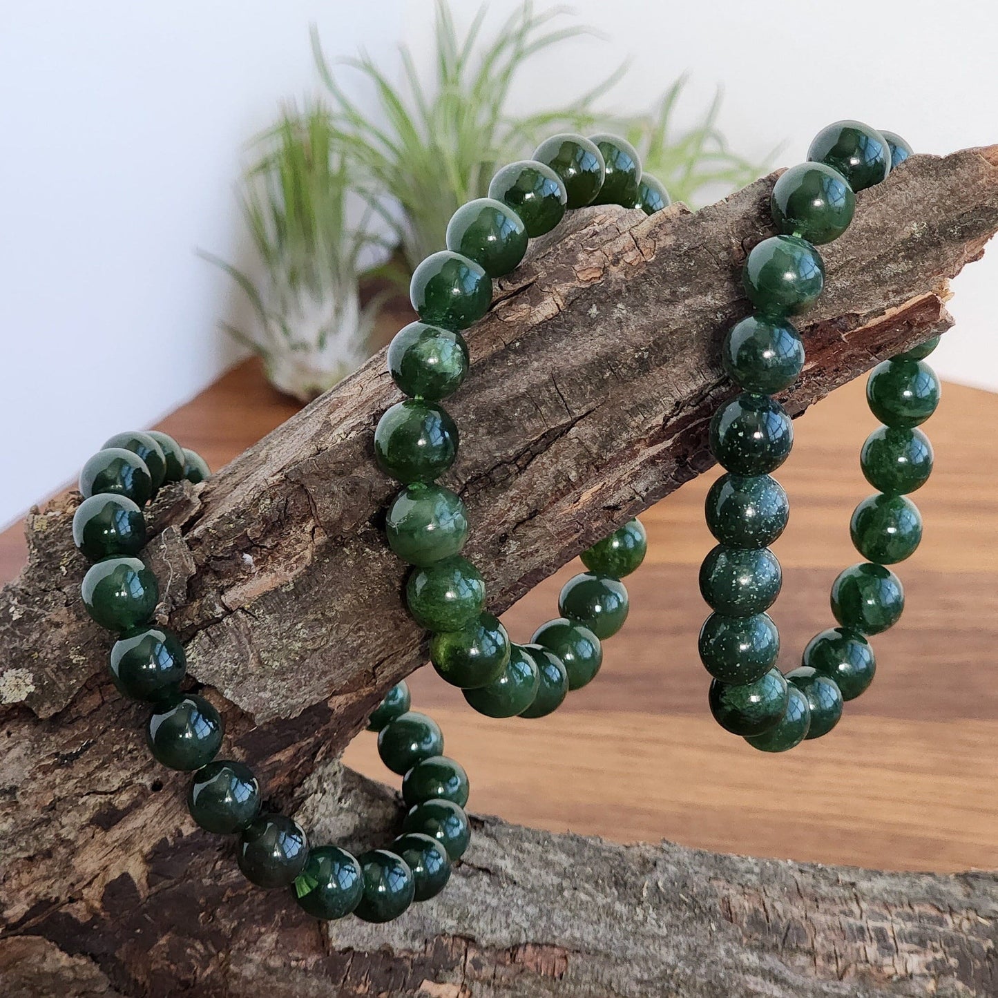 Green jade crystal bracelets for christmas