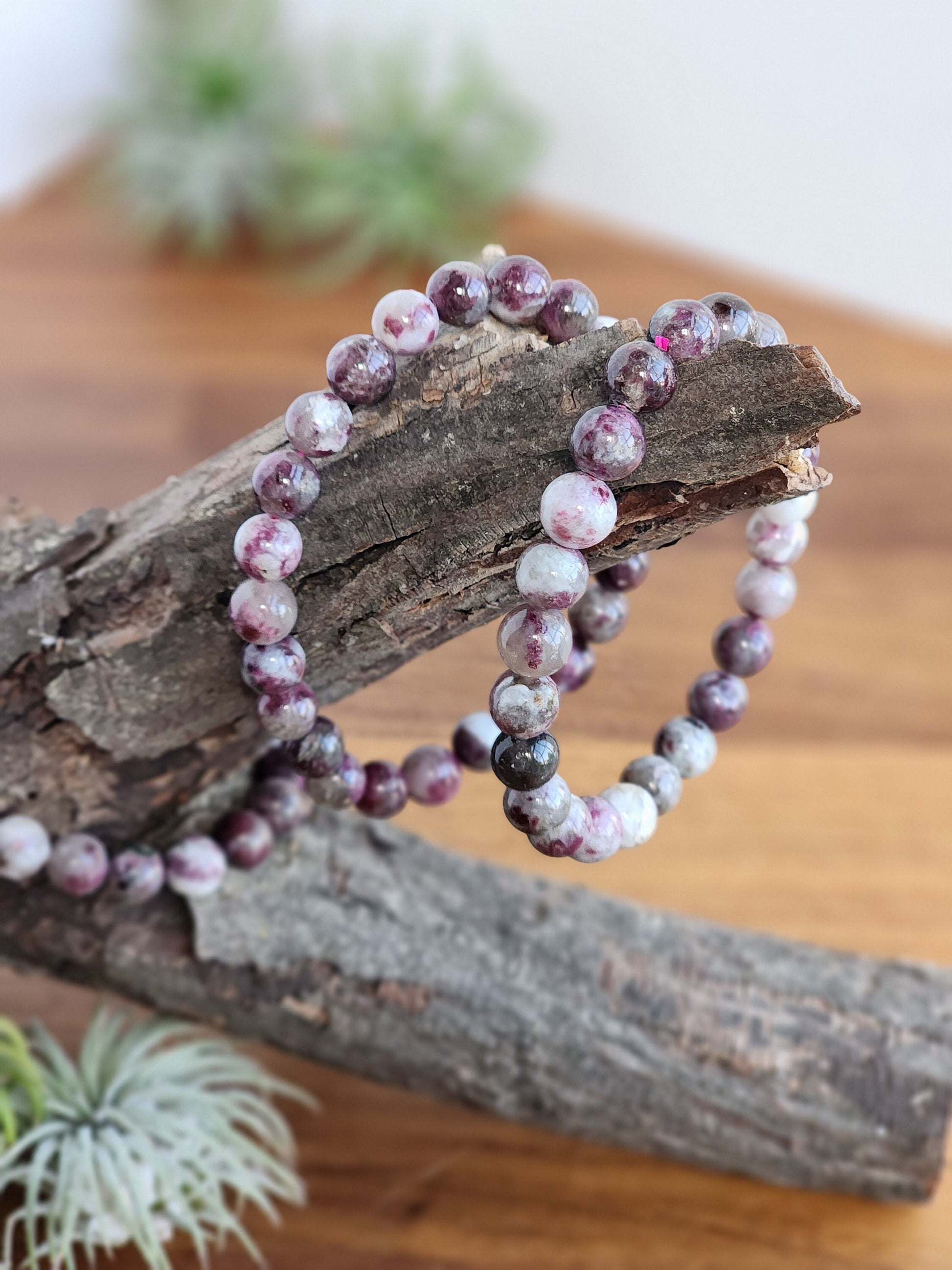 Plum blossom tourmaline bracelets