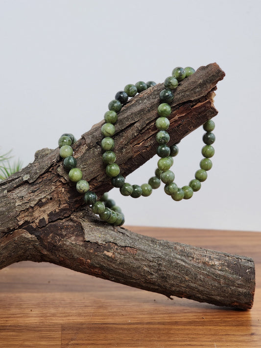 Fun green jade bracelets, beautiful christmas stocking stuffers for teens who love crystals