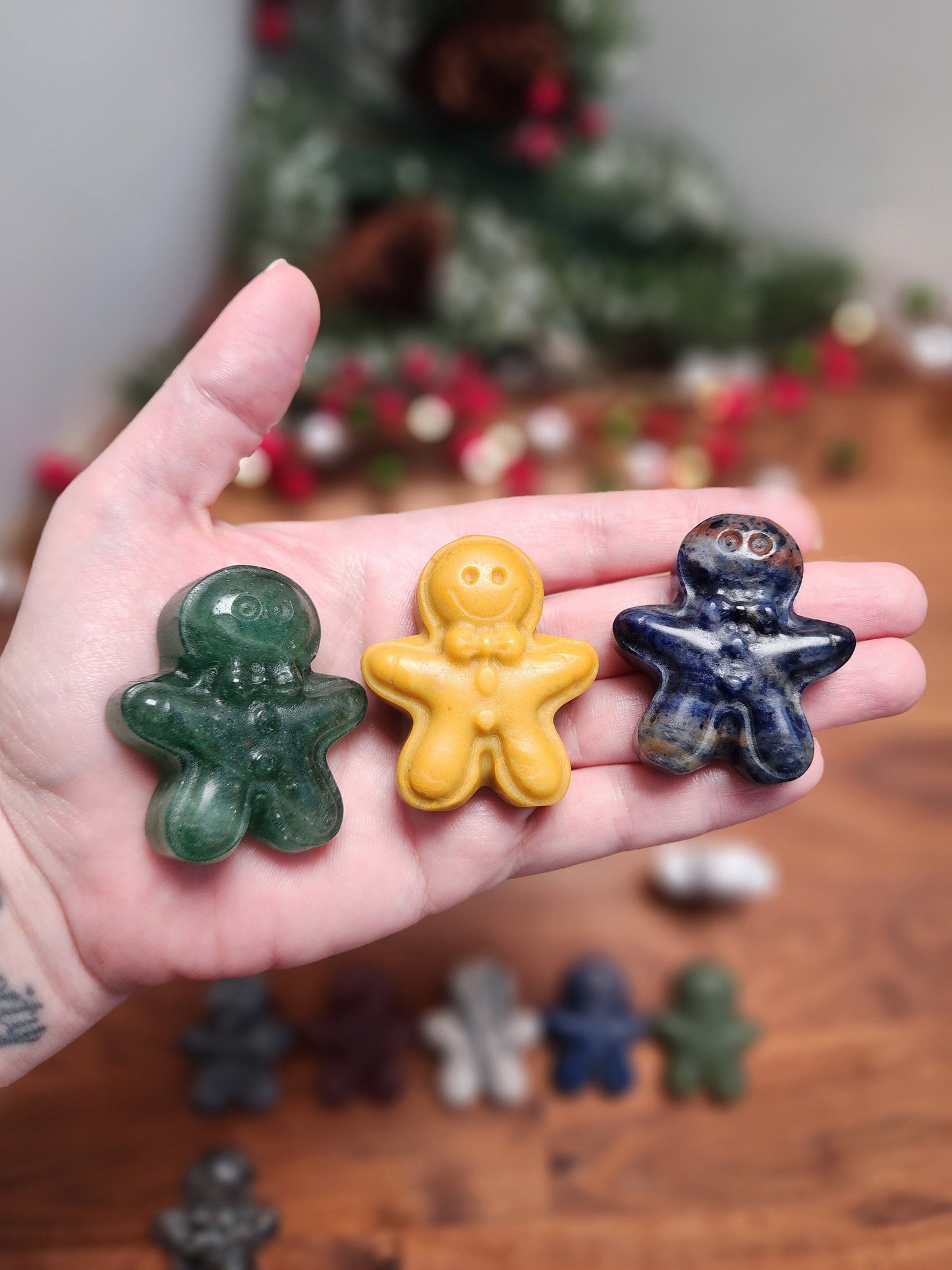 Crystal Gingerbread Men: Cute Holiday Decor - Small Display Pieces