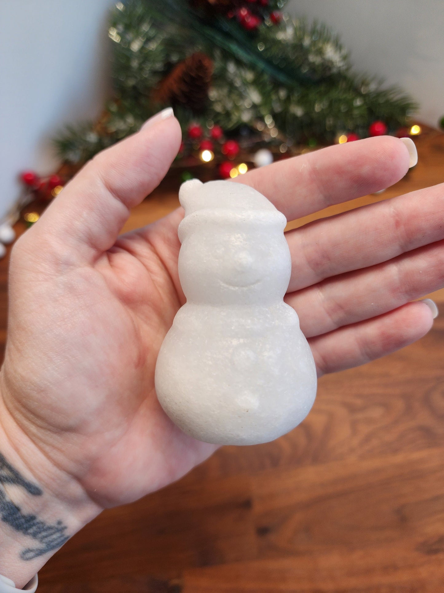 Crystal snowman for christmas, frosty the snowman, Crystals for the holidays, and winter solstice decor