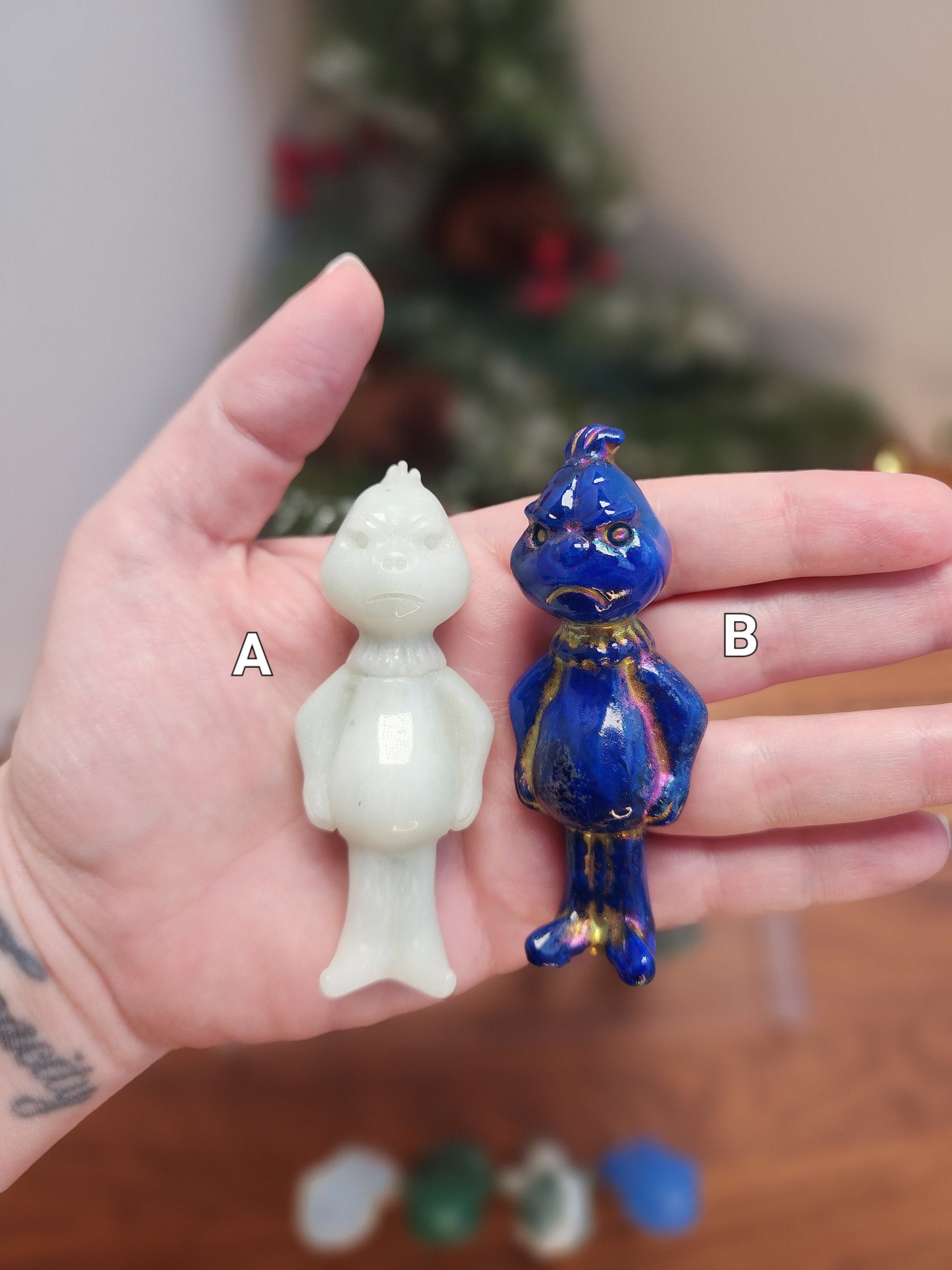 Misfits Mean One Carving | Fun New Colors! | Christmas Crystals | 3D Crystal TV Cartoon Character | Cool Kids Decor | Only One Available