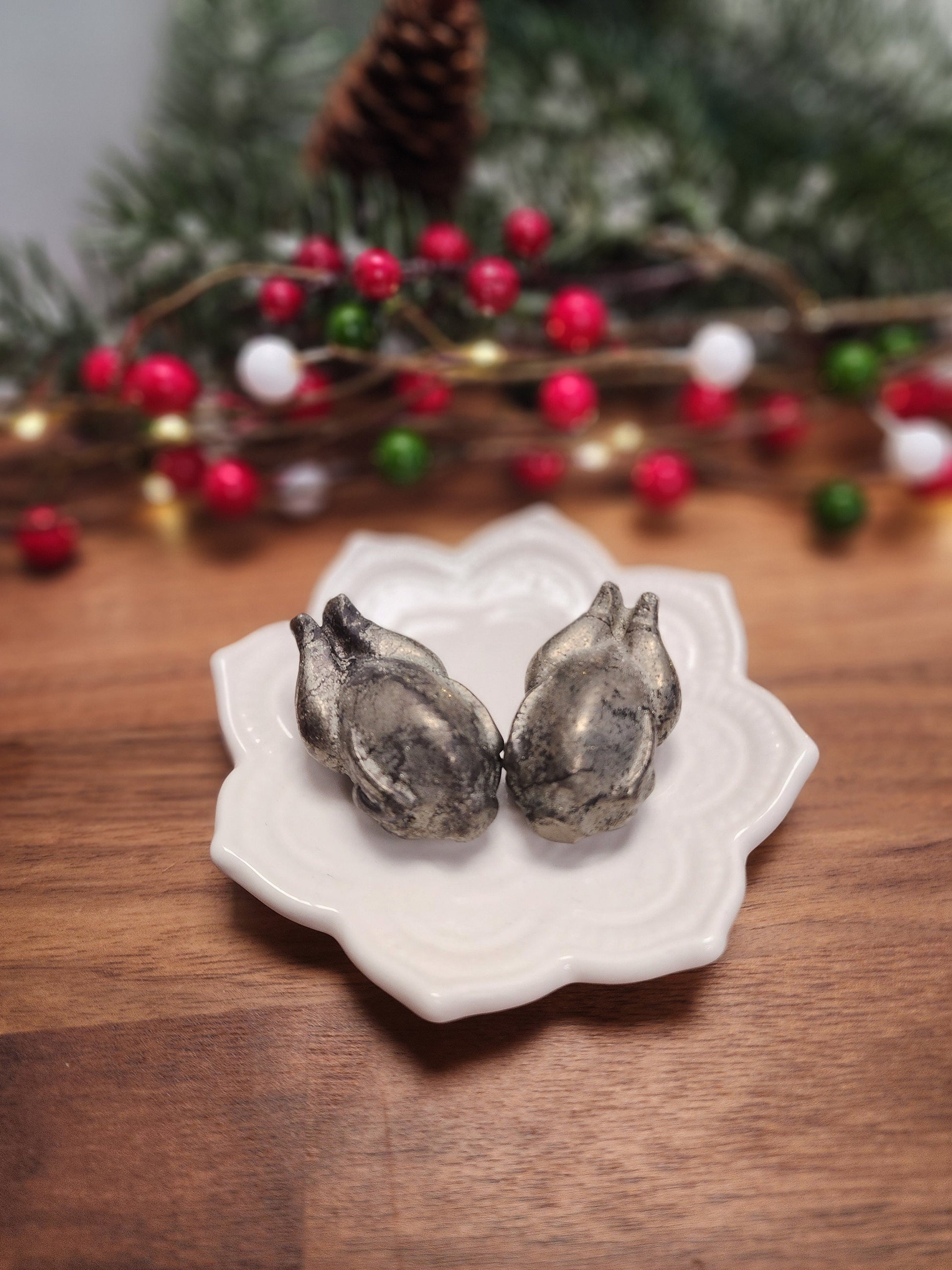 Pyrite Christmas Turkeys | Silly Crystals for the Holidays | Thanksgiving Turkey Crystal | Funny Gifts | Intuitively Chosen