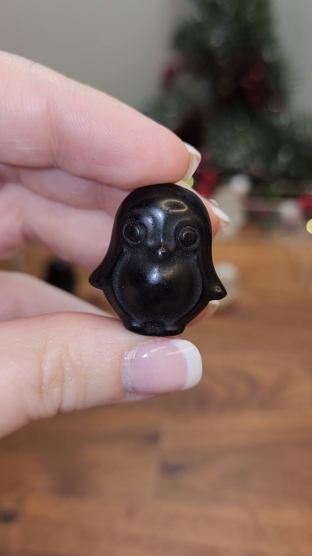 Crystal Penguins | Mini Crystals | Blue, Black, White, Pink, Rainbow | Intuitively Chosen