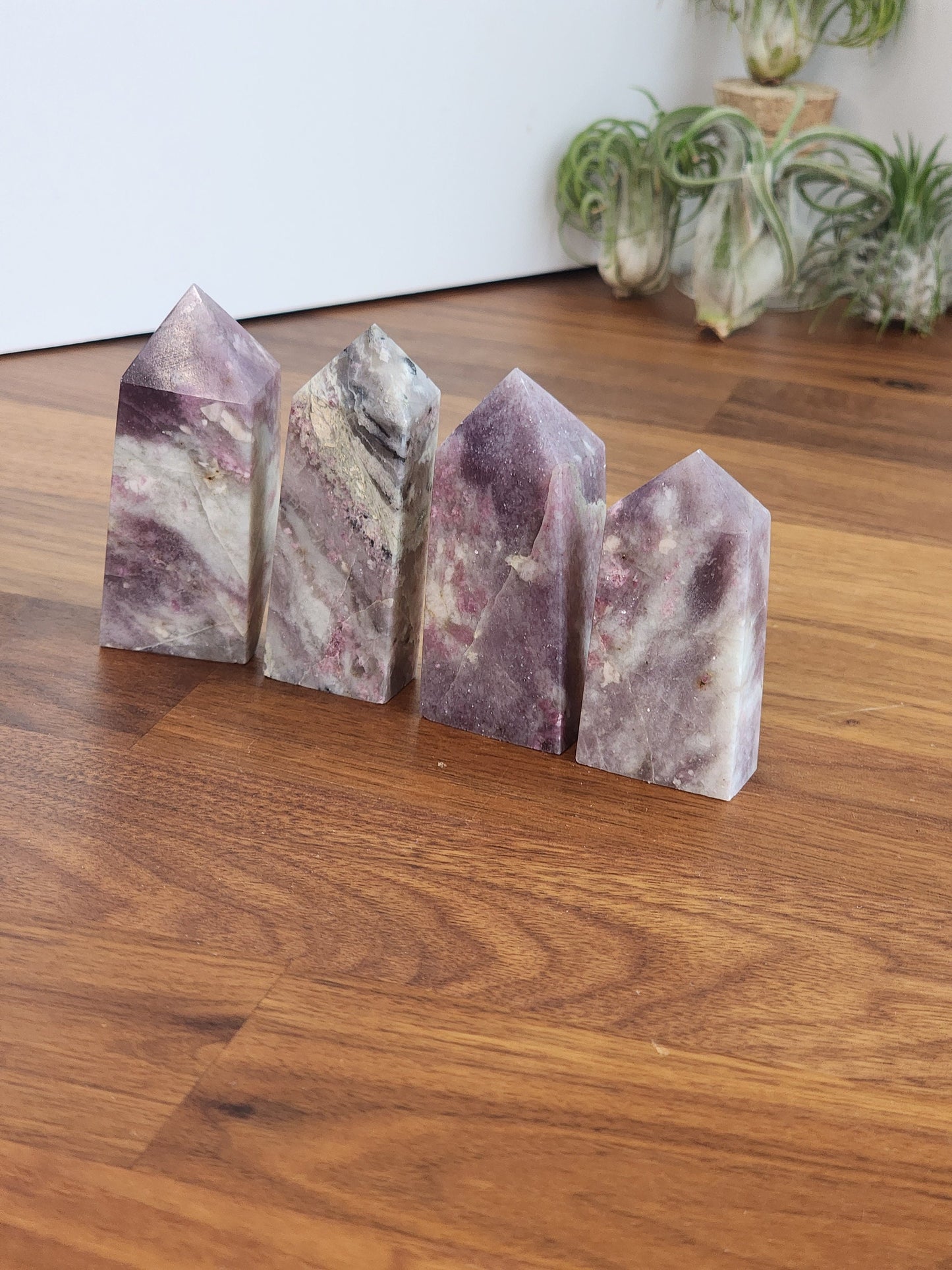 Unicorn Stone Towers | Pink Tourmaline, Smokey Quartz, Lepidolite | Intuitively Chosen