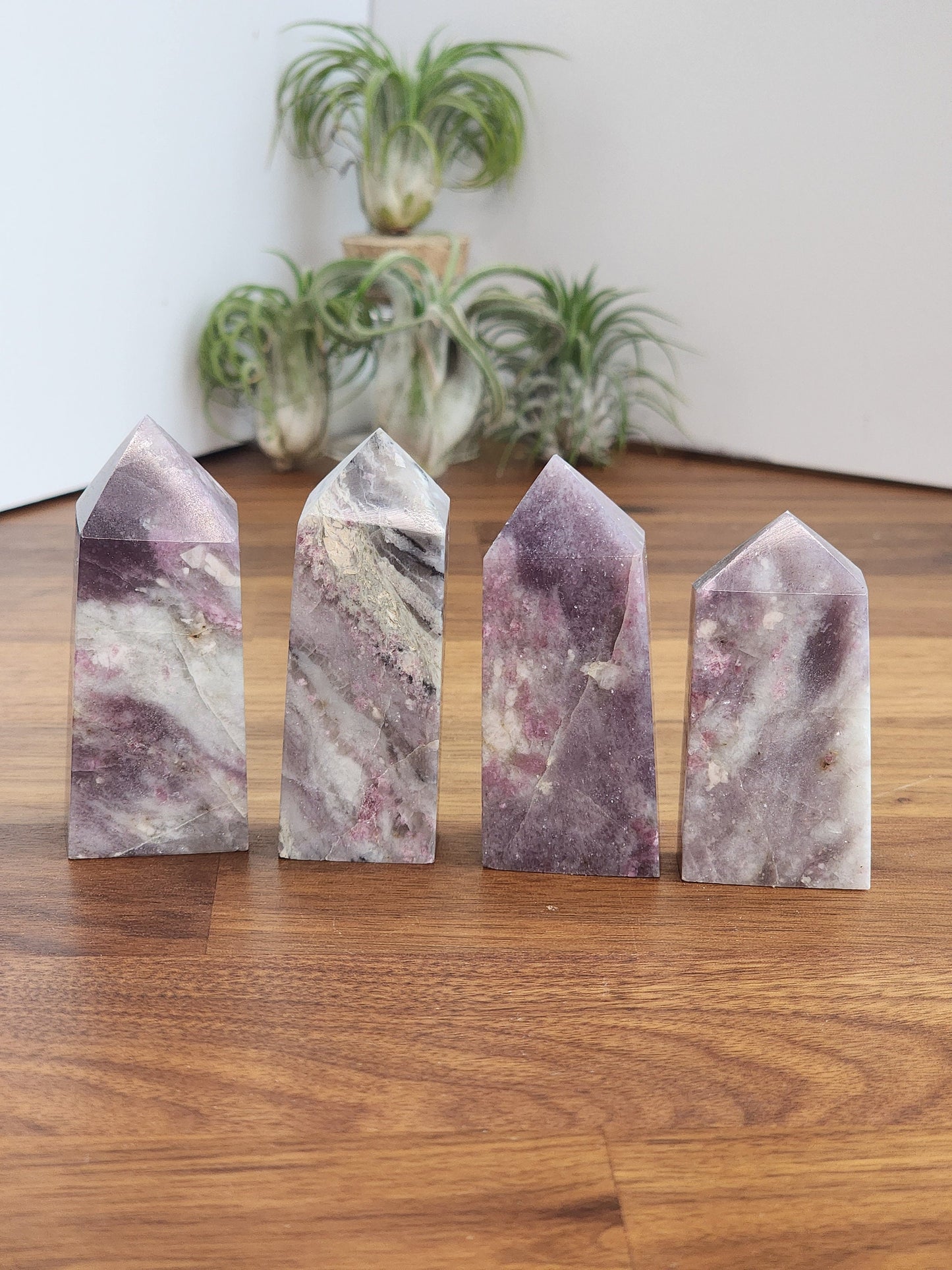 Unicorn Stone Towers | Pink Tourmaline, Smokey Quartz, Lepidolite | Intuitively Chosen