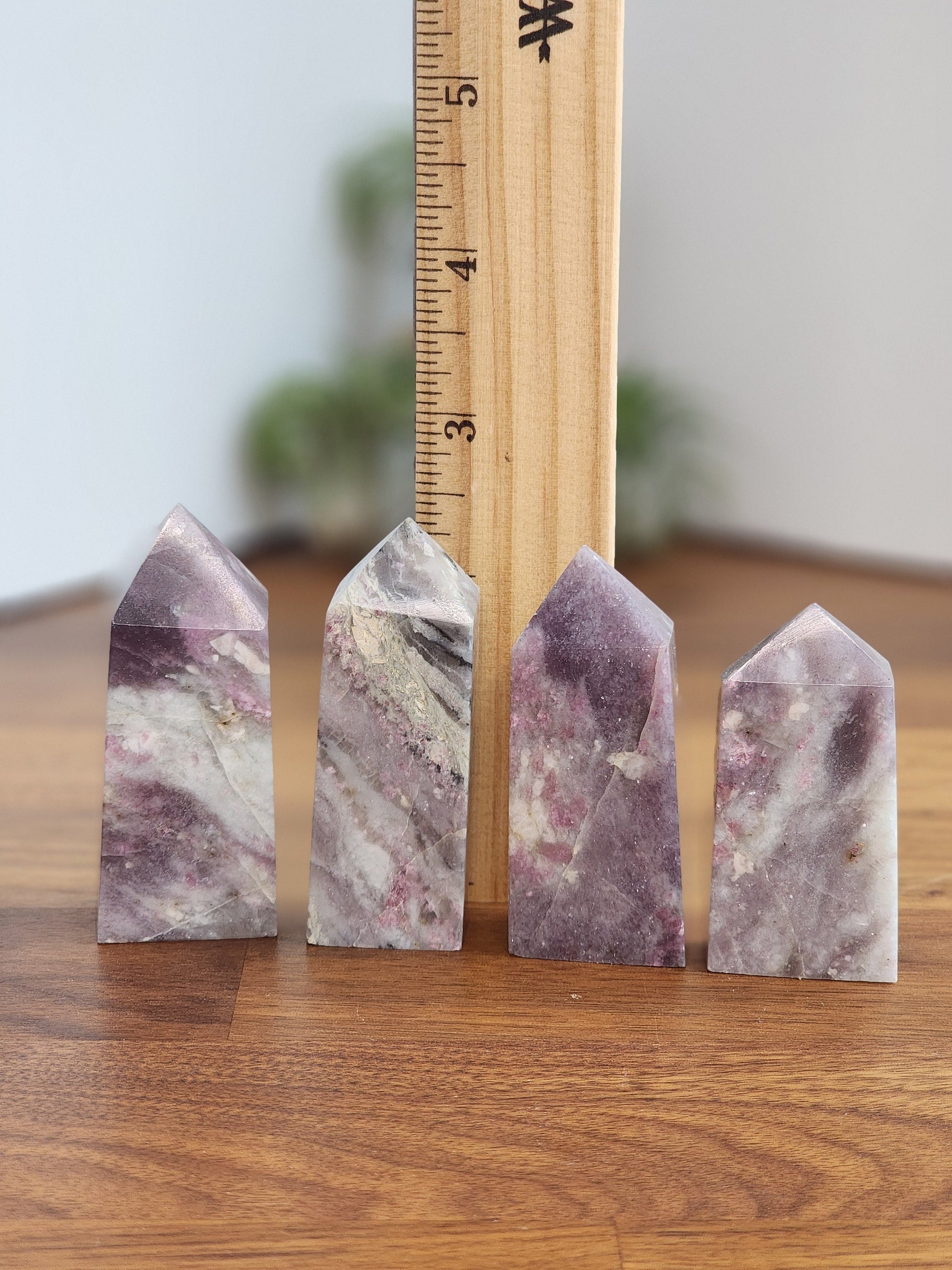 Unicorn Stone Towers | Pink Tourmaline, Smokey Quartz, Lepidolite | Intuitively Chosen