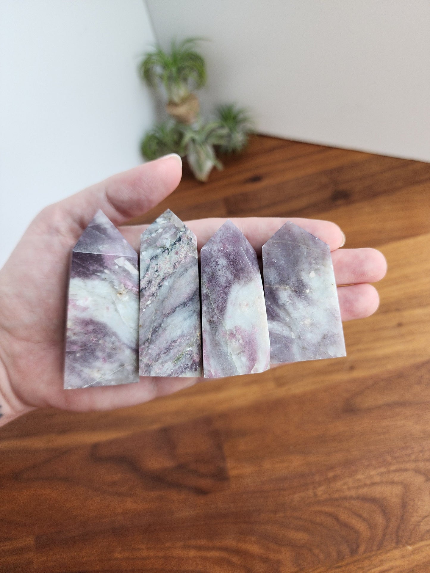 Unicorn Stone Towers | Pink Tourmaline, Smokey Quartz, Lepidolite | Intuitively Chosen