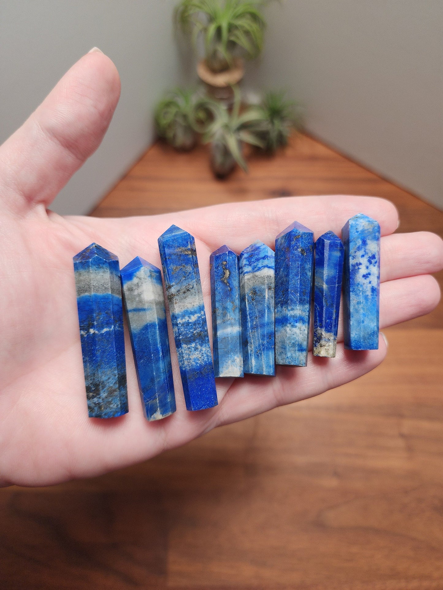 Lapis Lazuli Mini Towers | Royal Deep Blue, Silver, Specs of Gold | Winter Mini Crystals | Intuitively Chosen