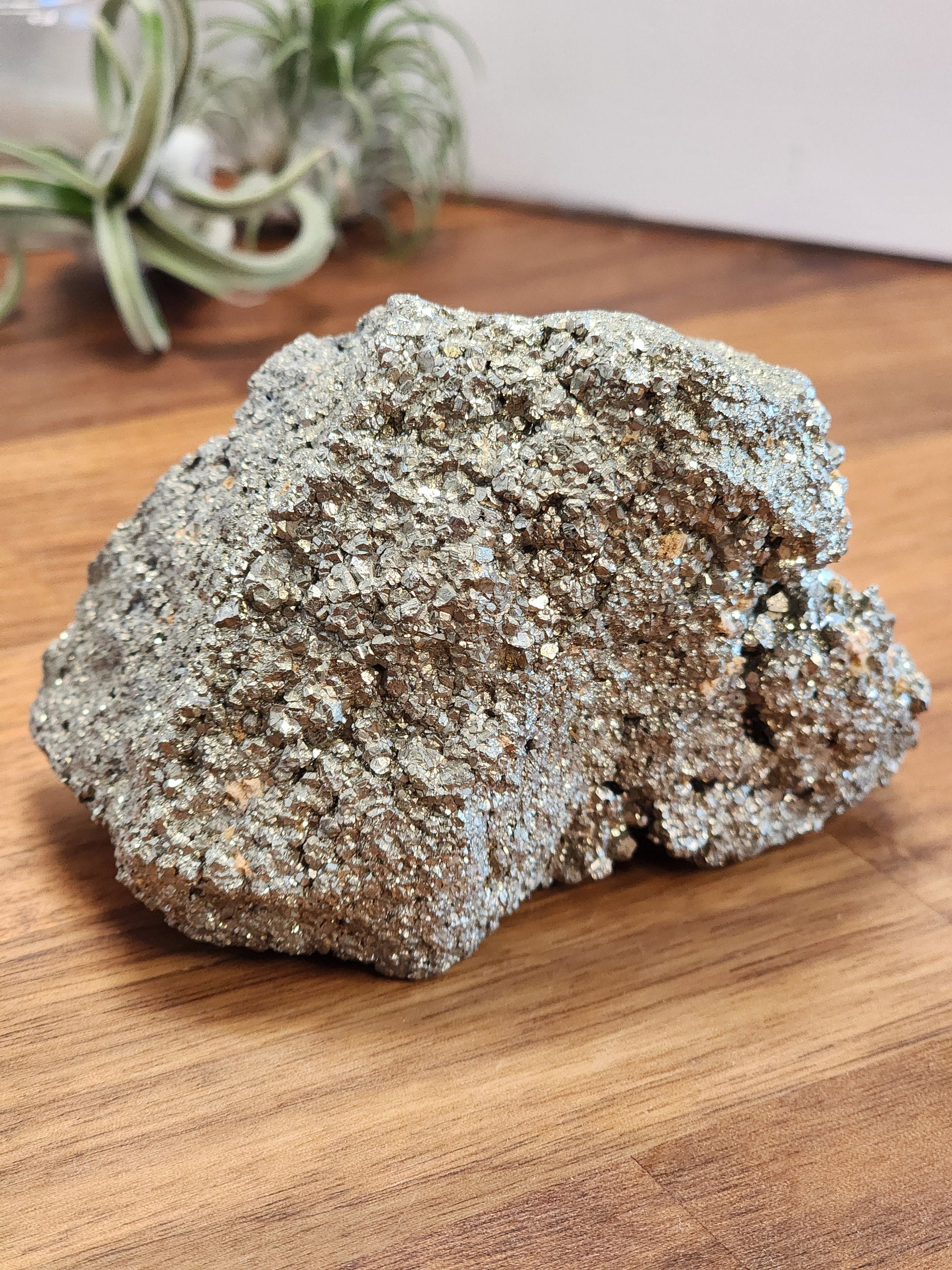 Pyrite Crystal Specimen: Sparkly Gold Cubes - Unique Decor Piece
