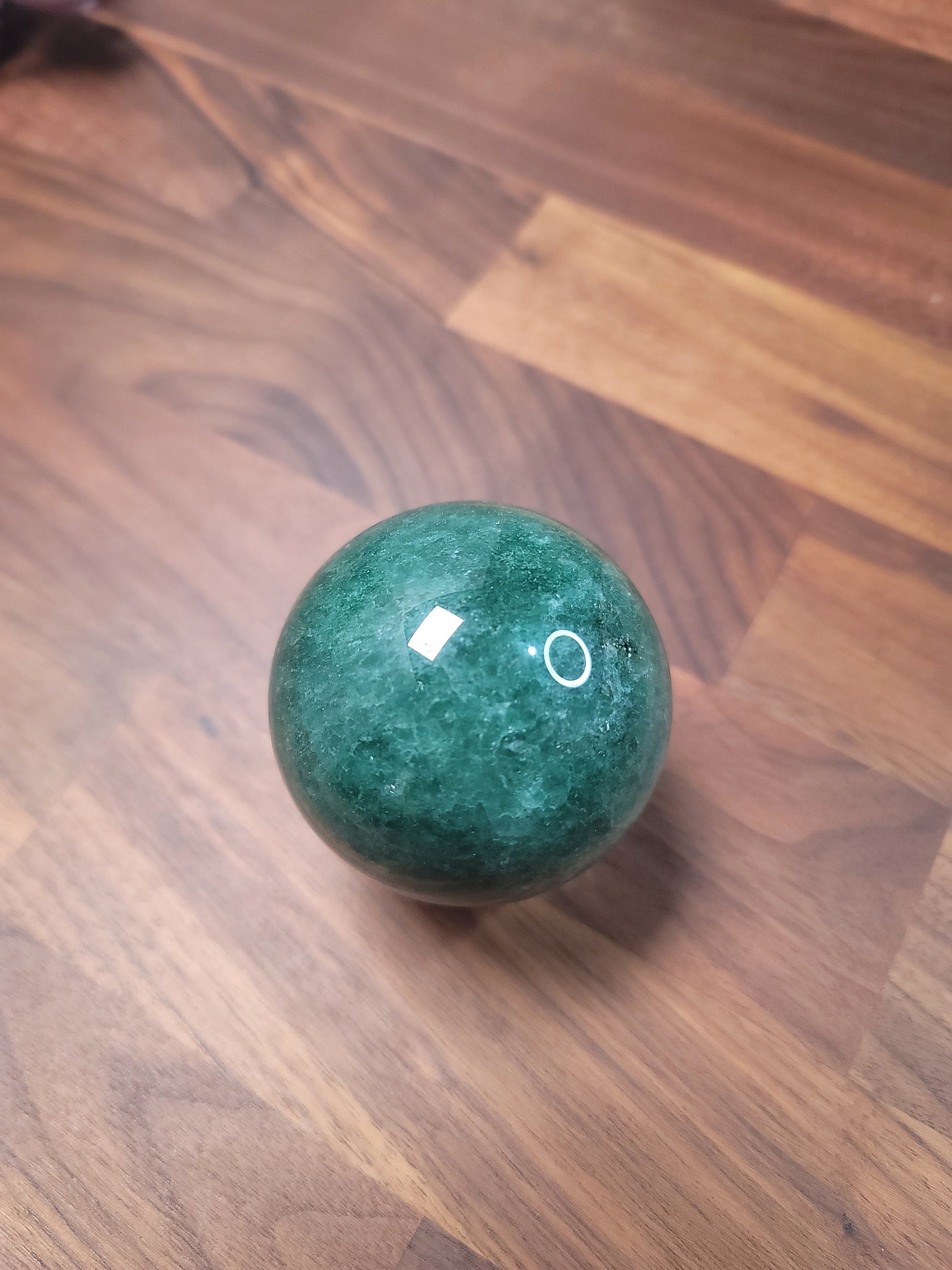 Sparkling Green Strawberry Quartz Sphere | 63 MM | Personal Collection | Only 1 Available