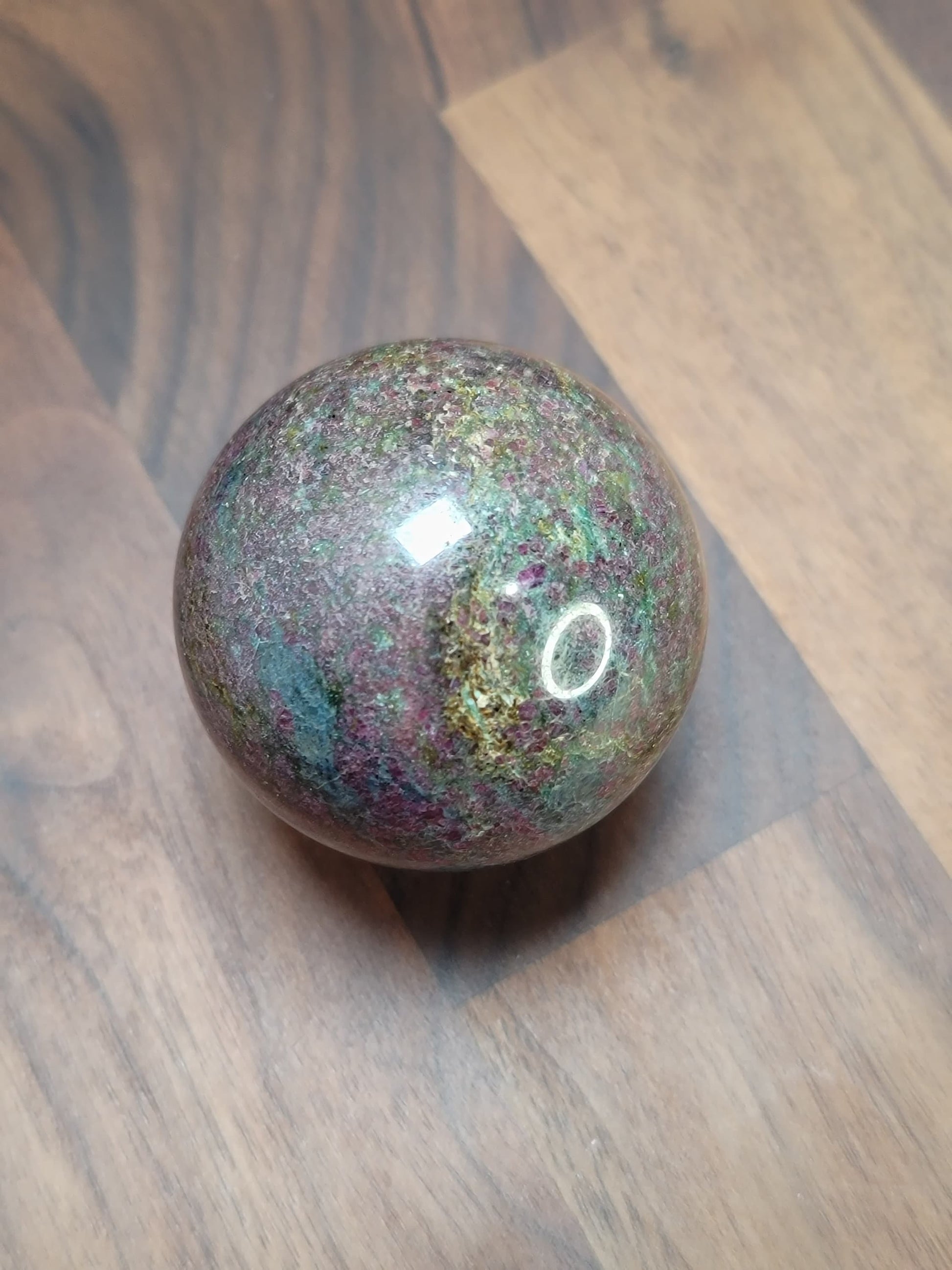 Radiant Ruby Kyanite Crystal Sphere | 53 MM | PC | Green and Pink | Only 1 Available