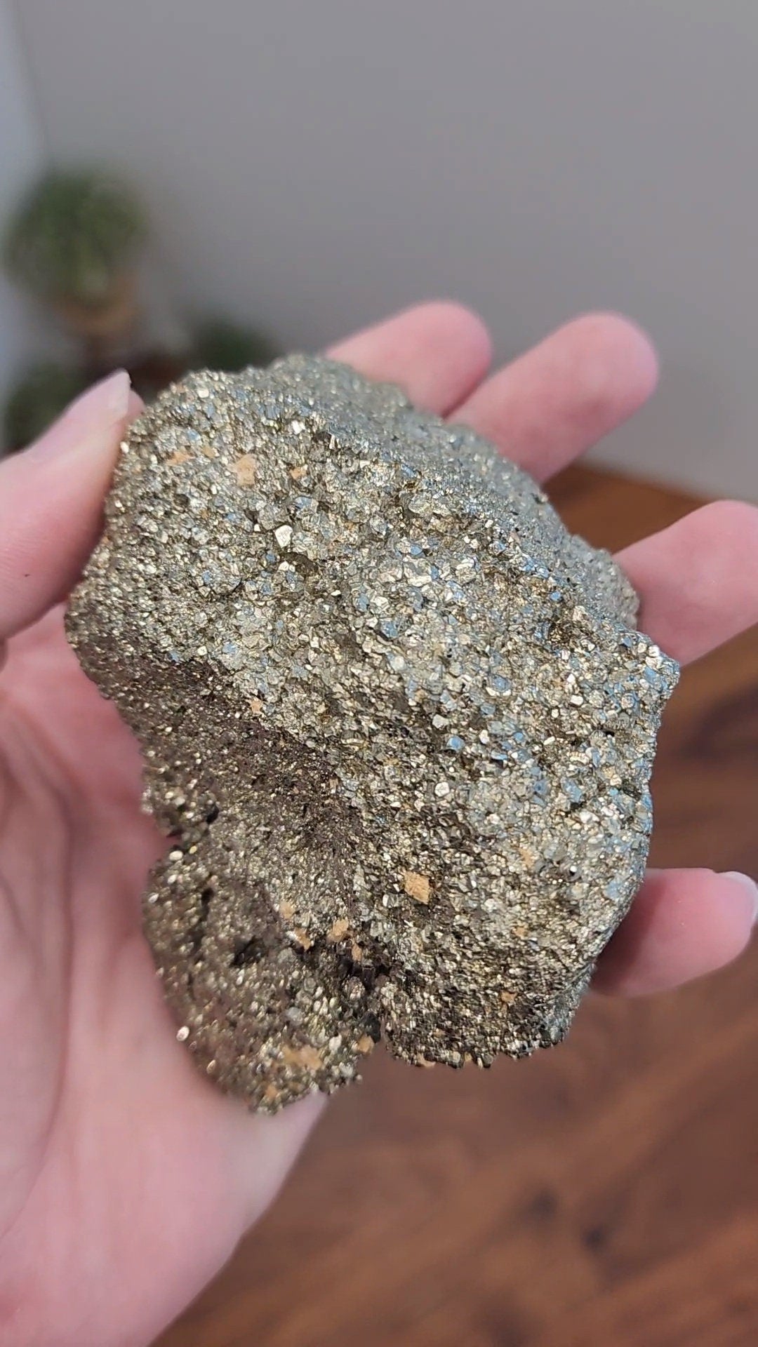 Pyrite Crystal Specimen: Sparkly Gold Cubes - Unique Decor Piece