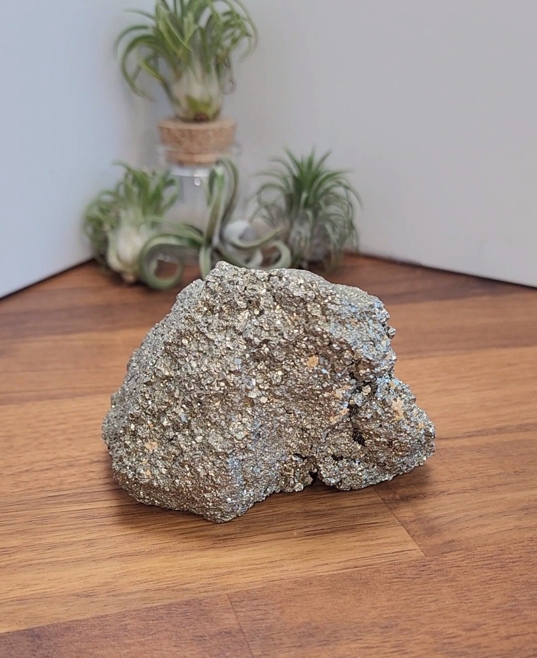 Pyrite Crystal Specimen: Sparkly Gold Cubes - Unique Decor Piece