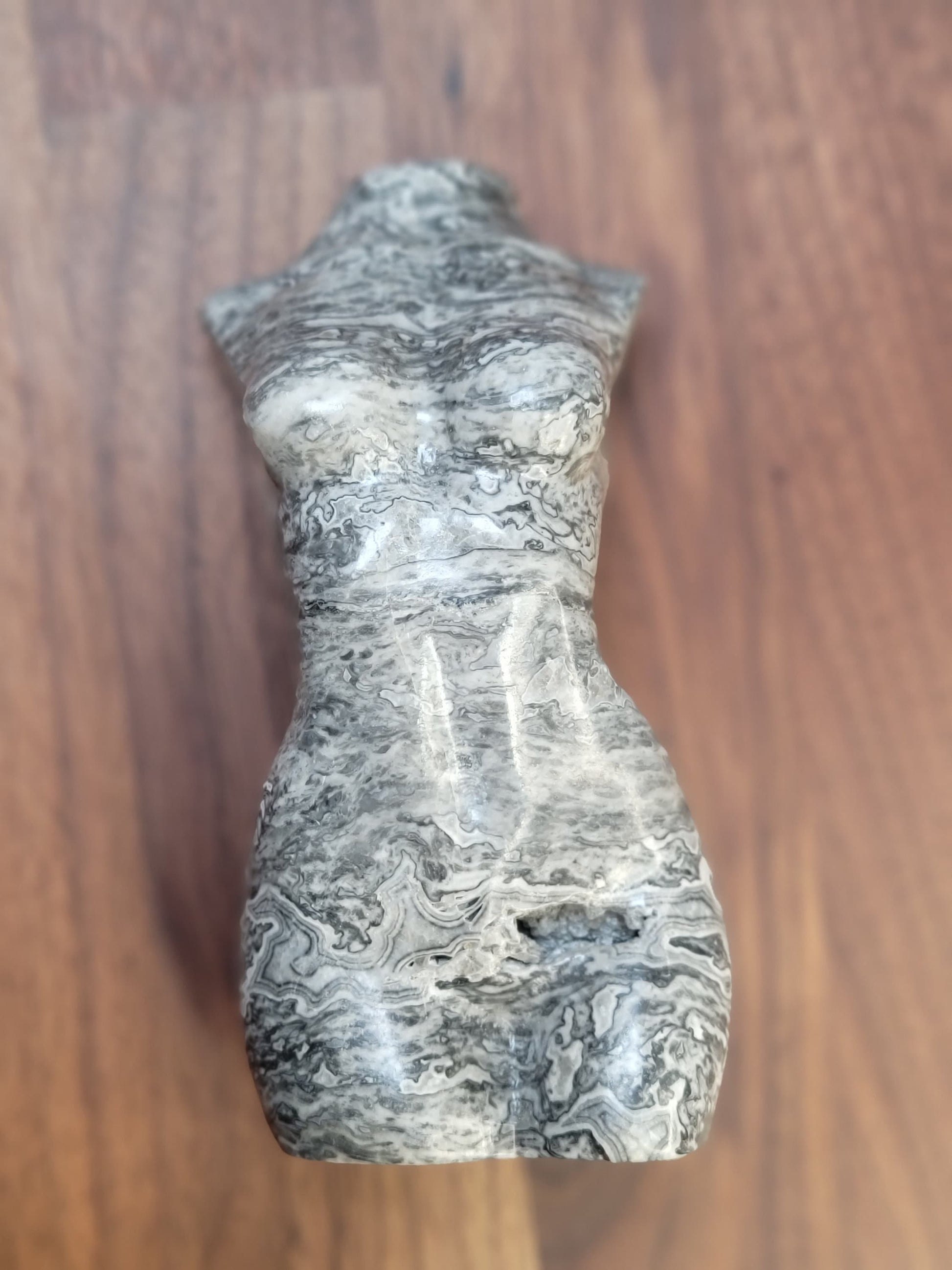 Picasso Jasper Goddess Crystal Carving: Spiderweb Stone (6 Inches)