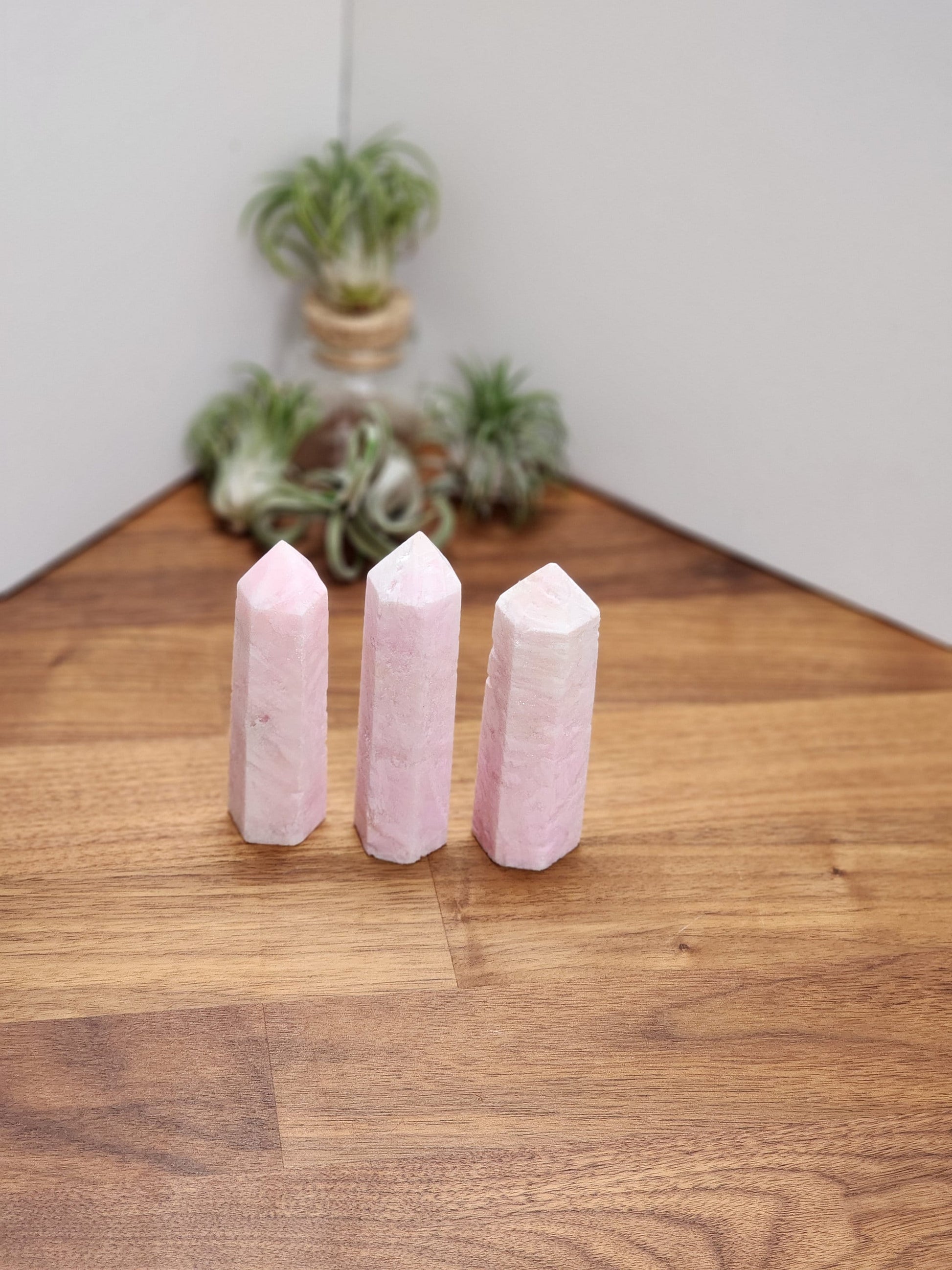 Aragonite Crystal Tower: Pink and White Stone (3.5 Inches)