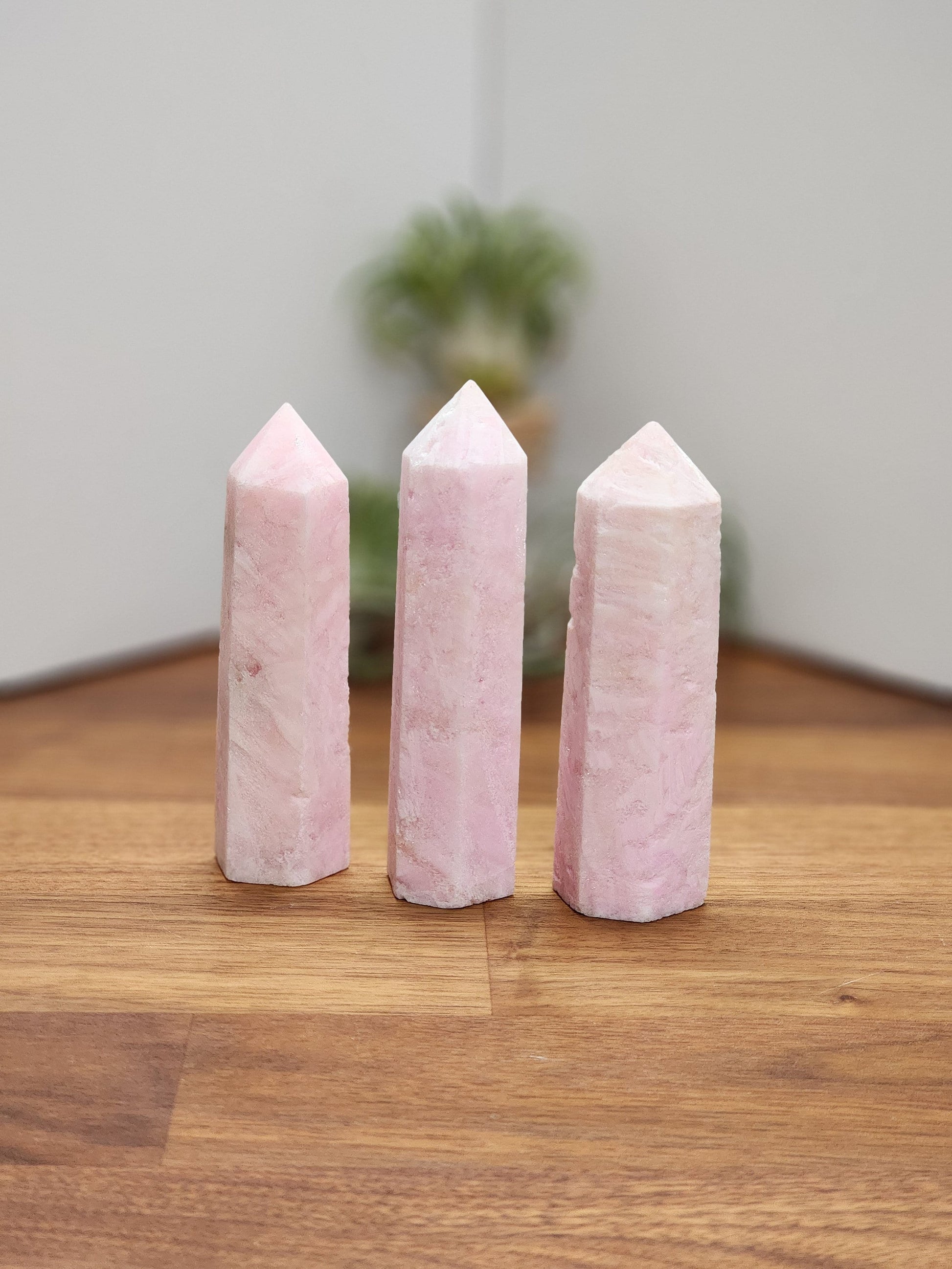 Aragonite Crystal Tower: Pink and White Stone (3.5 Inches)