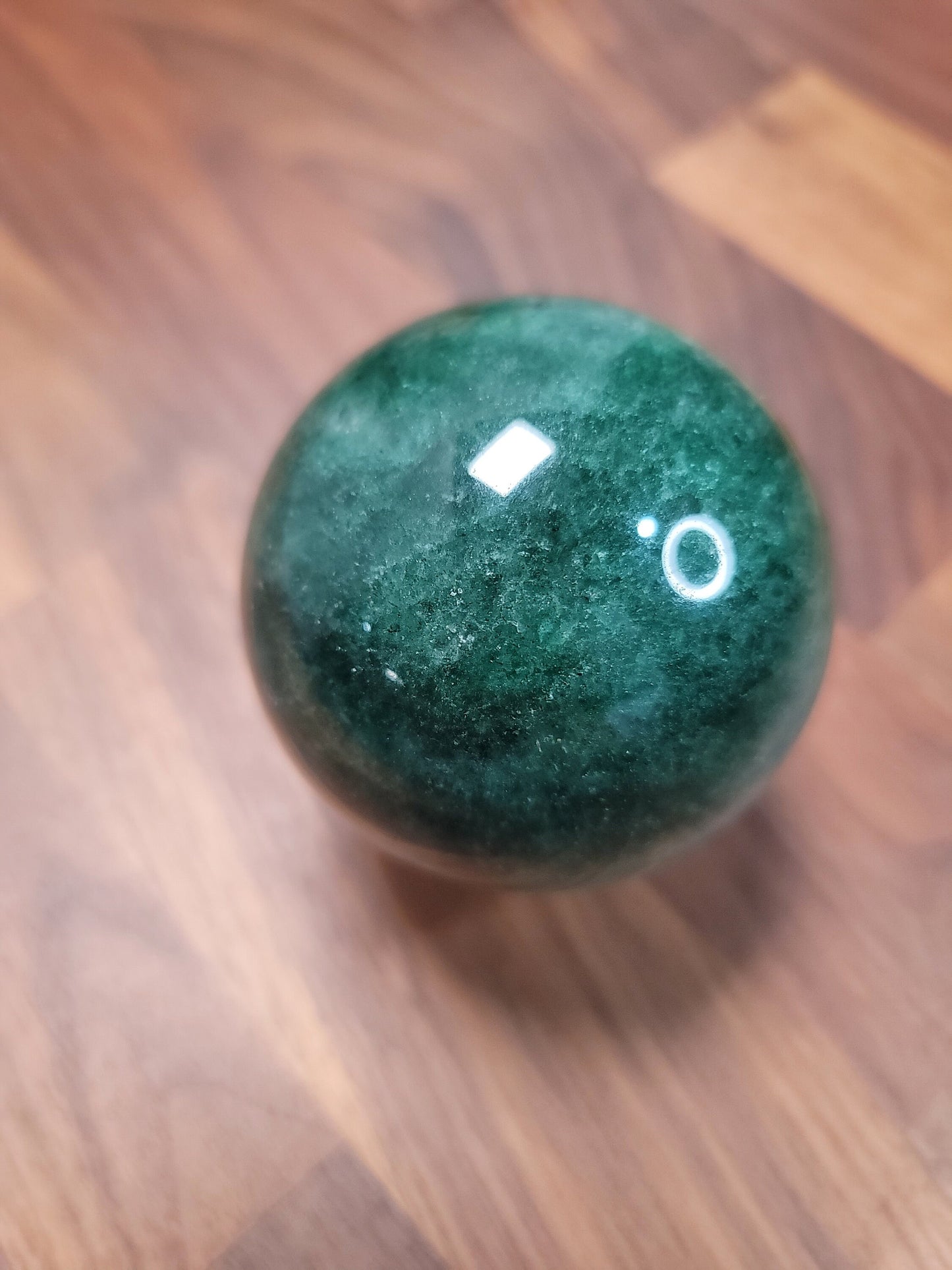 Green Strawberry Quartz Sphere: Sparkling Crystal Ball (68MM)