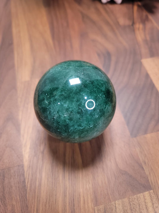 Green Strawberry Quartz Sphere: Sparkling Crystal Ball (68MM)