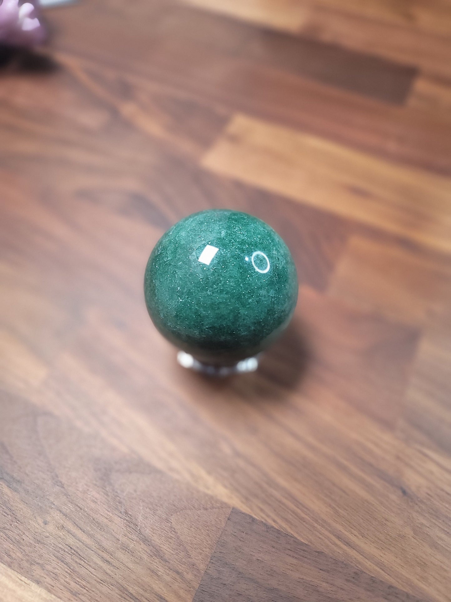 Sparkling Green Strawberry Quartz Sphere | 63 MM | Personal Collection | Only 1 Available