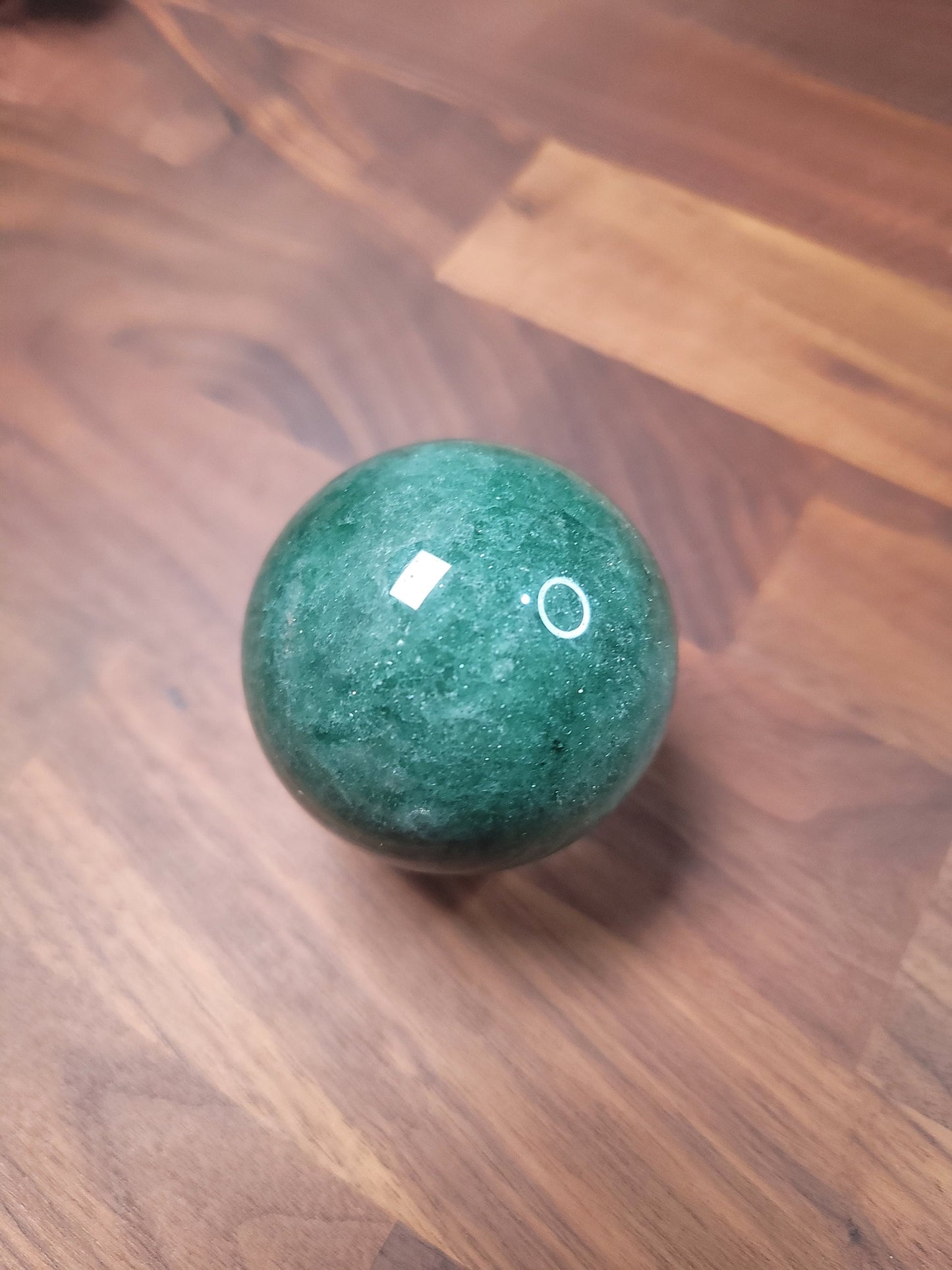 Sparkling Green Strawberry Quartz Sphere | 63 MM | Personal Collection | Only 1 Available
