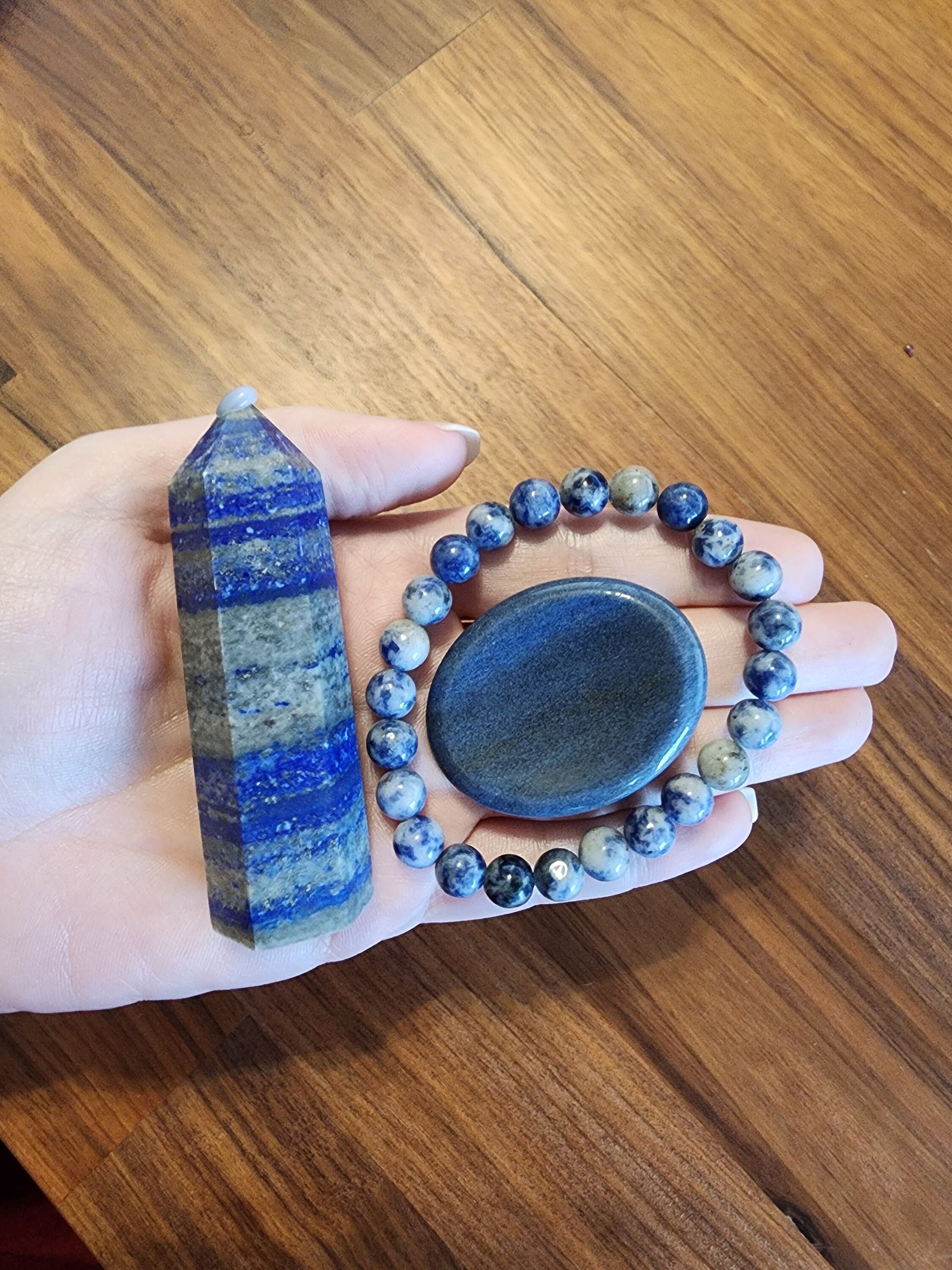 Crystal Bundle Offer: Medium Tower, Bracelet & Worry Stone Set | Healing Crystals, Intuitive Selection | Gift Ready