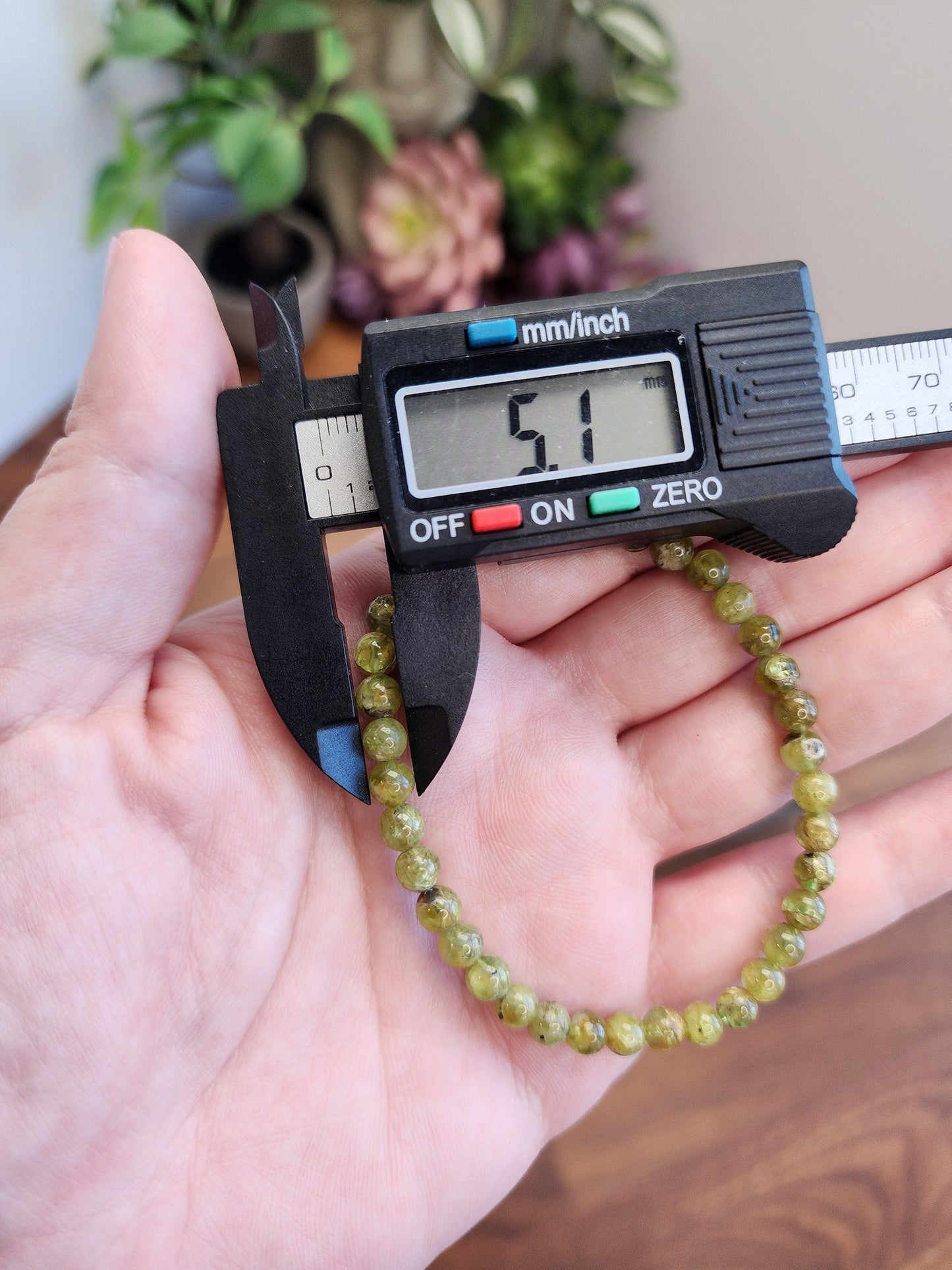 Peridot Crystal Bracelet | 5MM | Minimalist Green Jewelry | Rare Crystals | Bright Grass and Moss Colors | Vibrant Summer Fashion Ideas