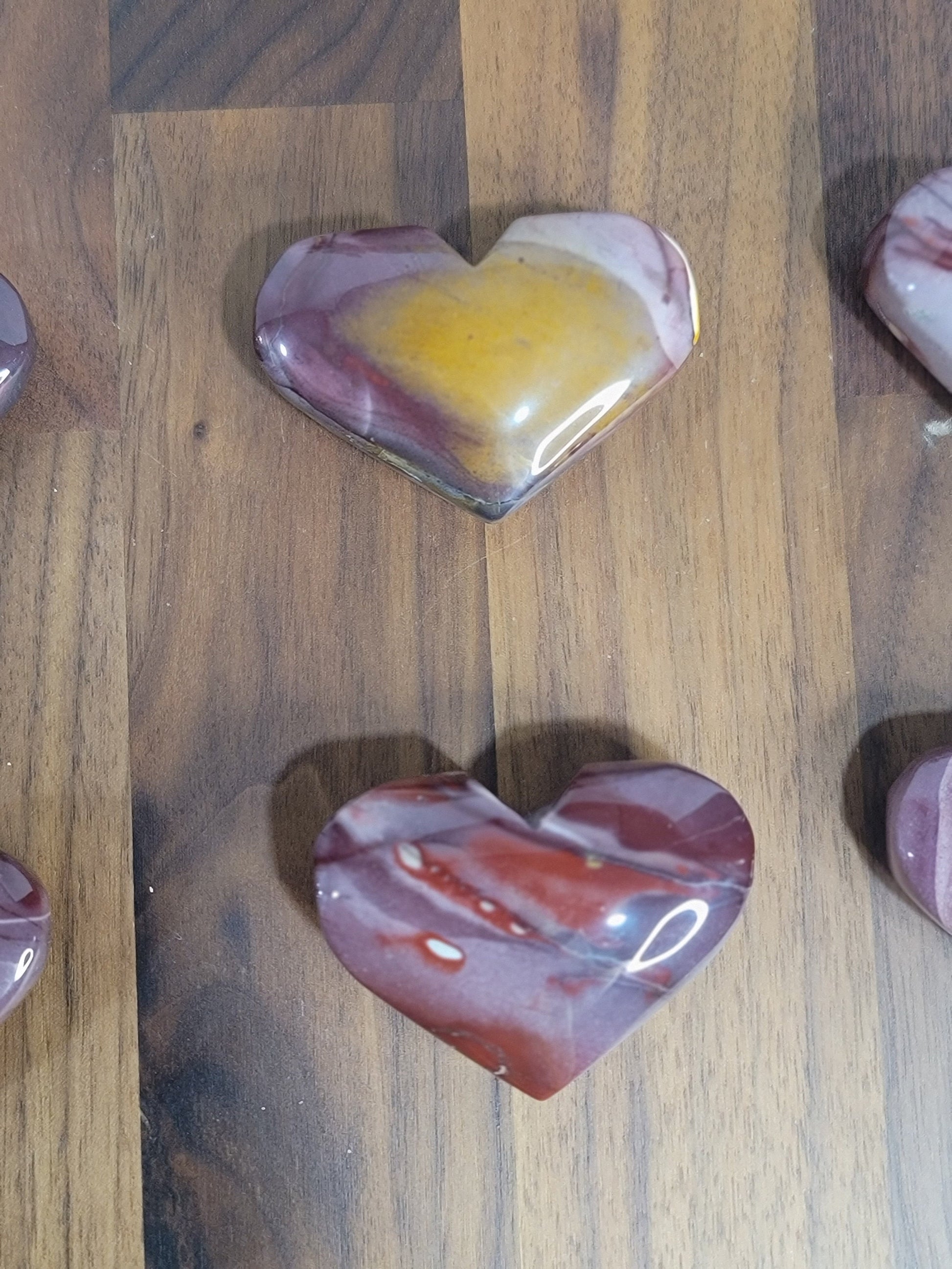 Magnificent Mookite Heart Crystal Carving | 2.5 Inches | Red and Pink | Intuitively Chosen