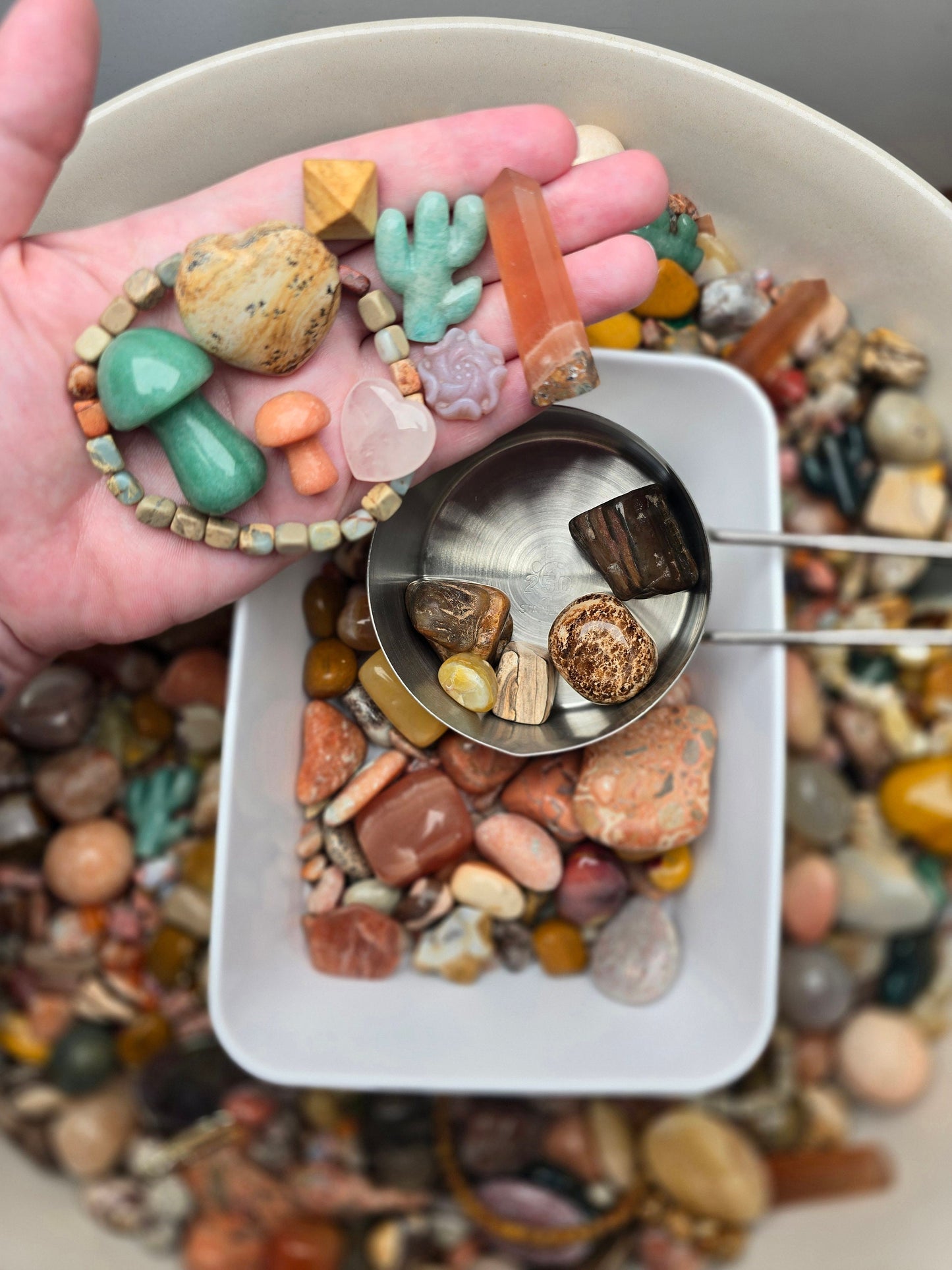 Sedona Sunrise Crystal Confetti: Desert Colors with Cactus Carvings