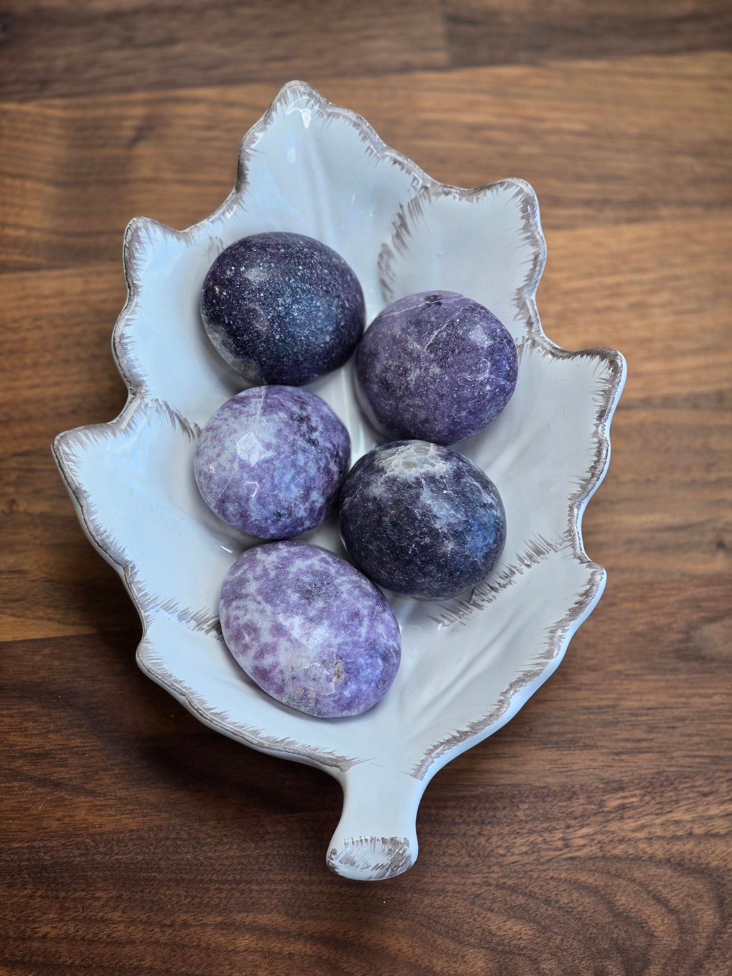 Lepidolite Palm Stone | Purple Crystal Pocket Fidget for Grounding, Calming Energy & Tactile Sleep Aid | Lilac to Grape Hues Intuitive Pick