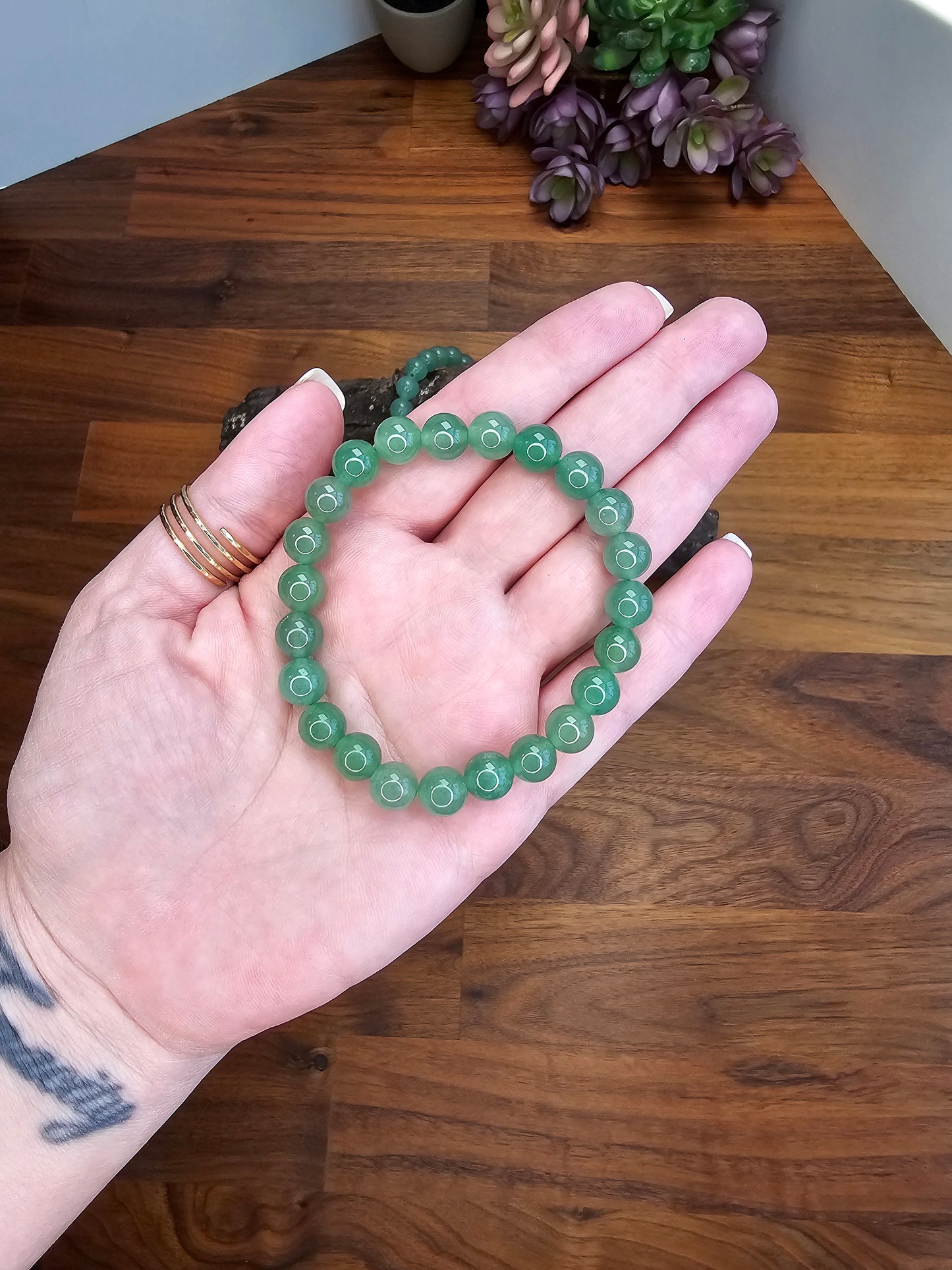 Green Aventurine | 8MM Crystal Bracelet Favorites | Lucky Girl Crystal Confetti Add On | St Patrick's Day Jewelry | Avoid the Pinch!