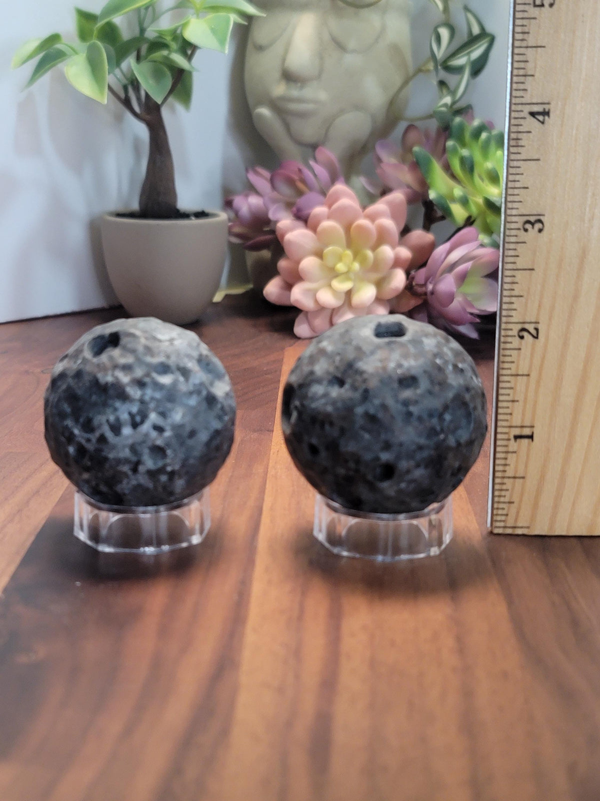 Magical Moon Yooperlite Crystal Carving | 2 Inches | Gray Black and White | UV Reactive | Intuitively Chosen
