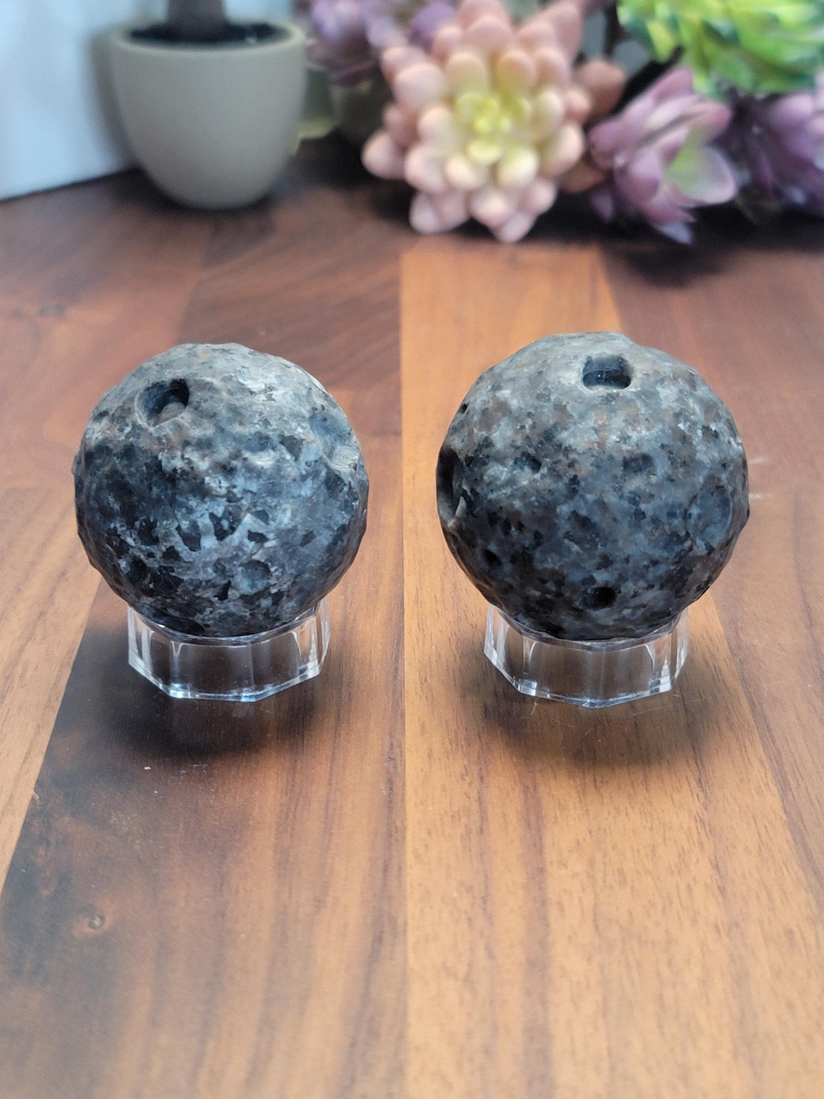 Magical Moon Yooperlite Crystal Carving | 2 Inches | Gray Black and White | UV Reactive | Intuitively Chosen