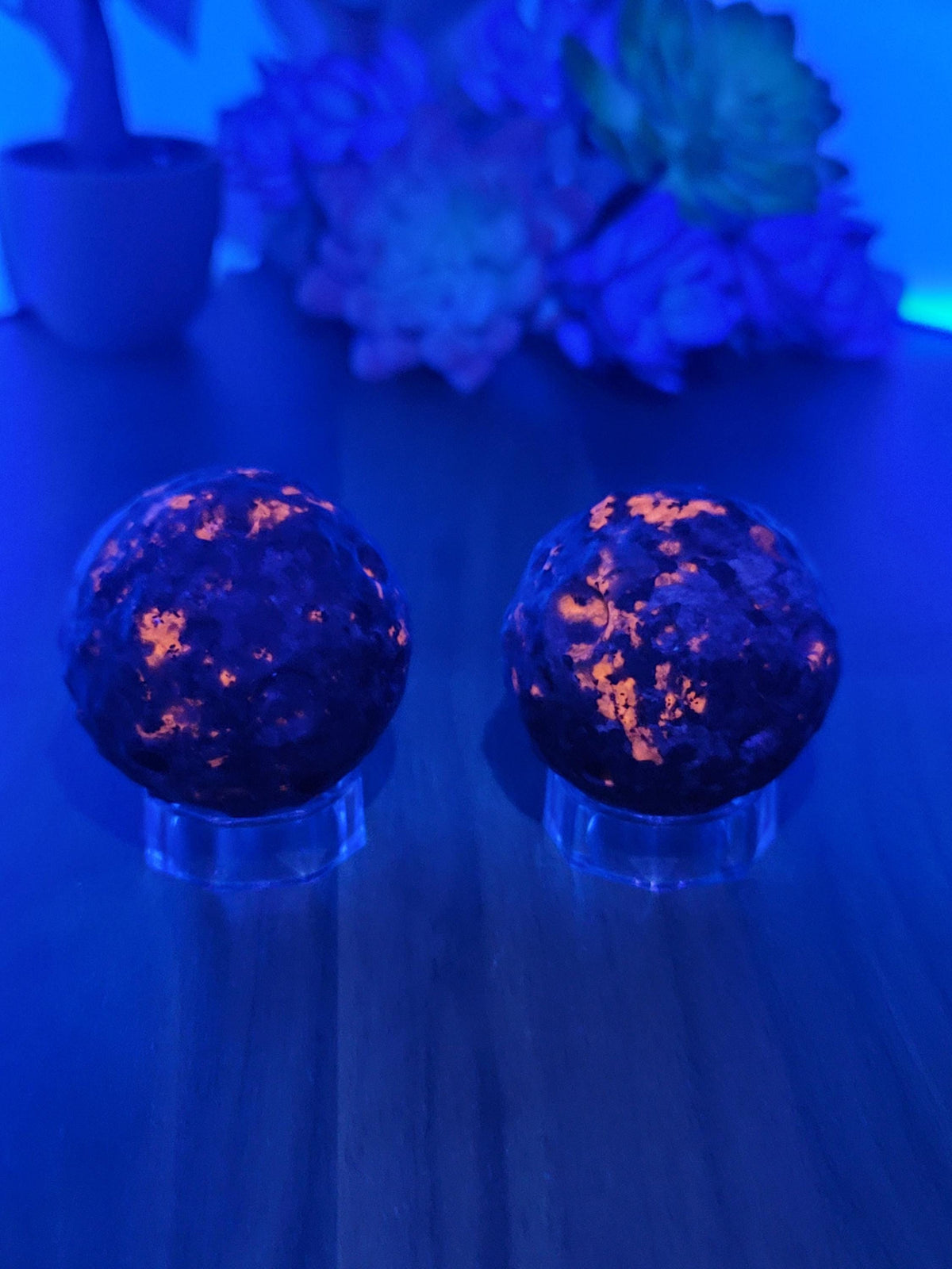 Magical Moon Yooperlite Crystal Carving | 2 Inches | Gray Black and White | UV Reactive | Intuitively Chosen