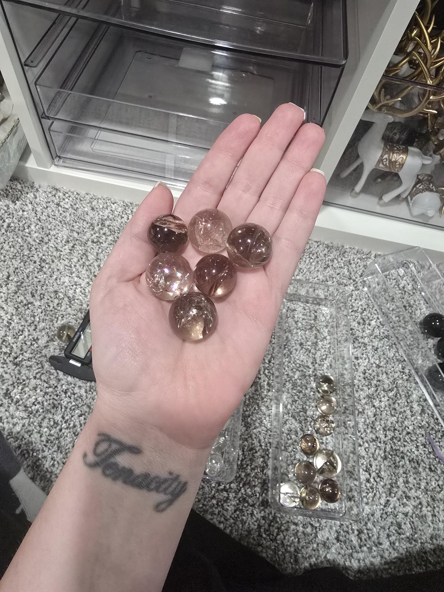 Smokey Quartz Mini Sphere | Around 20MM | Intuitively Chosen