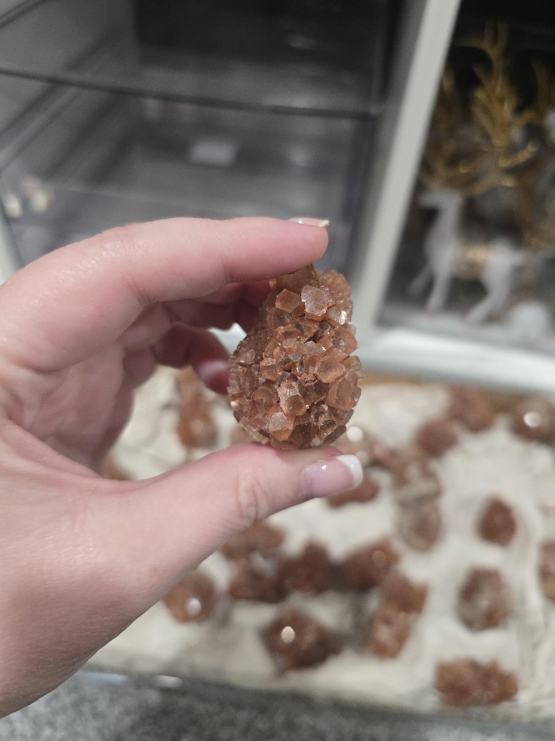 Red Aragonite Star Clusters| Around 1.3 to 2"| Intuitively Chosen