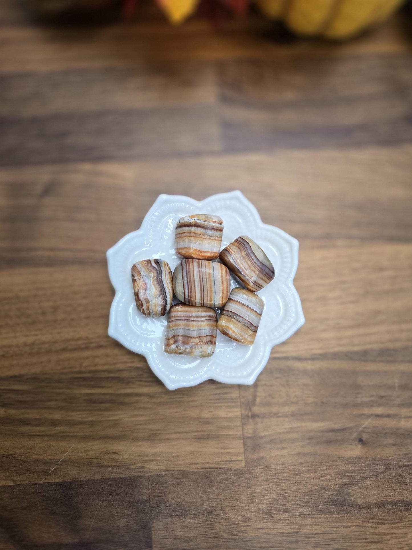 Chocolate Calcite (Brown Aragonite) with gorgeous banded caramel candy colors.