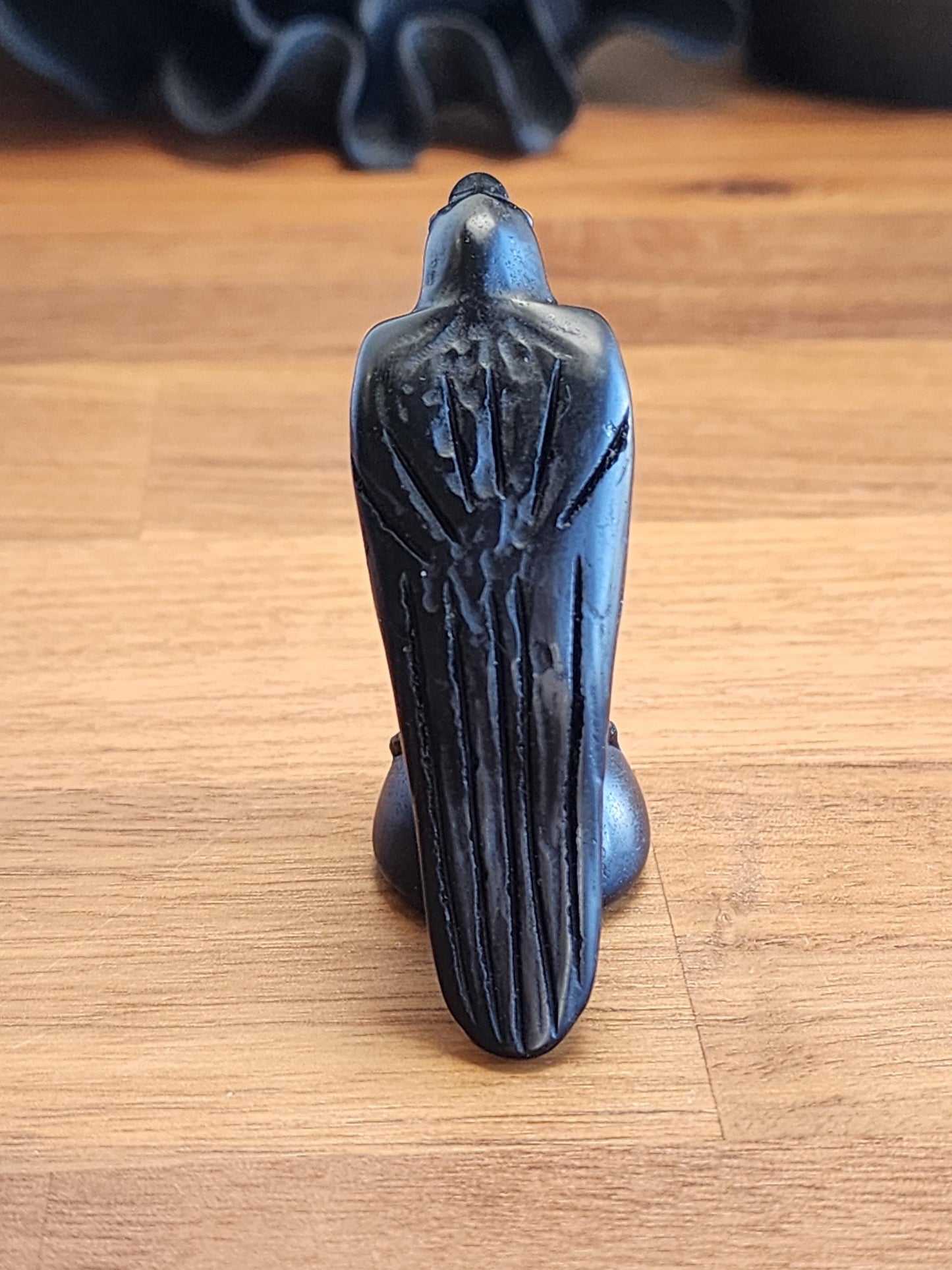 Large Raven Crystal | Black Obsidian Crow Carving | Crystal Bird | Around 2" | Omen Crystals | Nevermore Bird | Intuitively Chosen