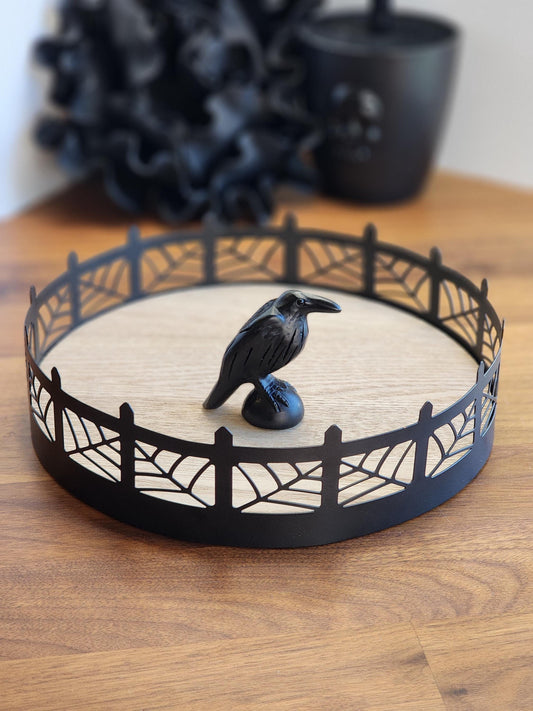 Obsidian Raven Carving. Larger style Crystal Crow with intricate detail and a polished finished. Perfect for any Spooky Season, Halloween Decor or Alter Decoration. Nevermore!