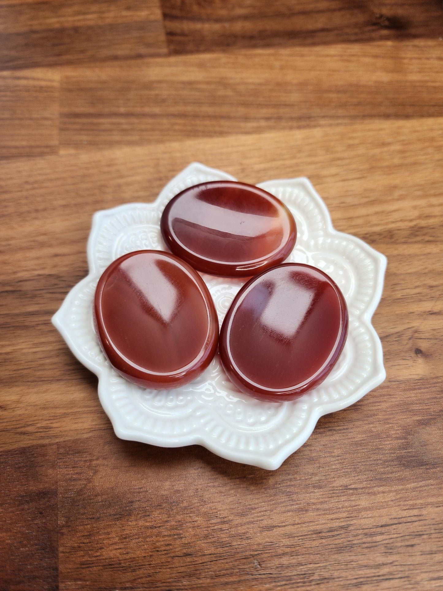 Carnelian Worry Stone: Scarlet Fidget Crystal for Anxiety, ADHD