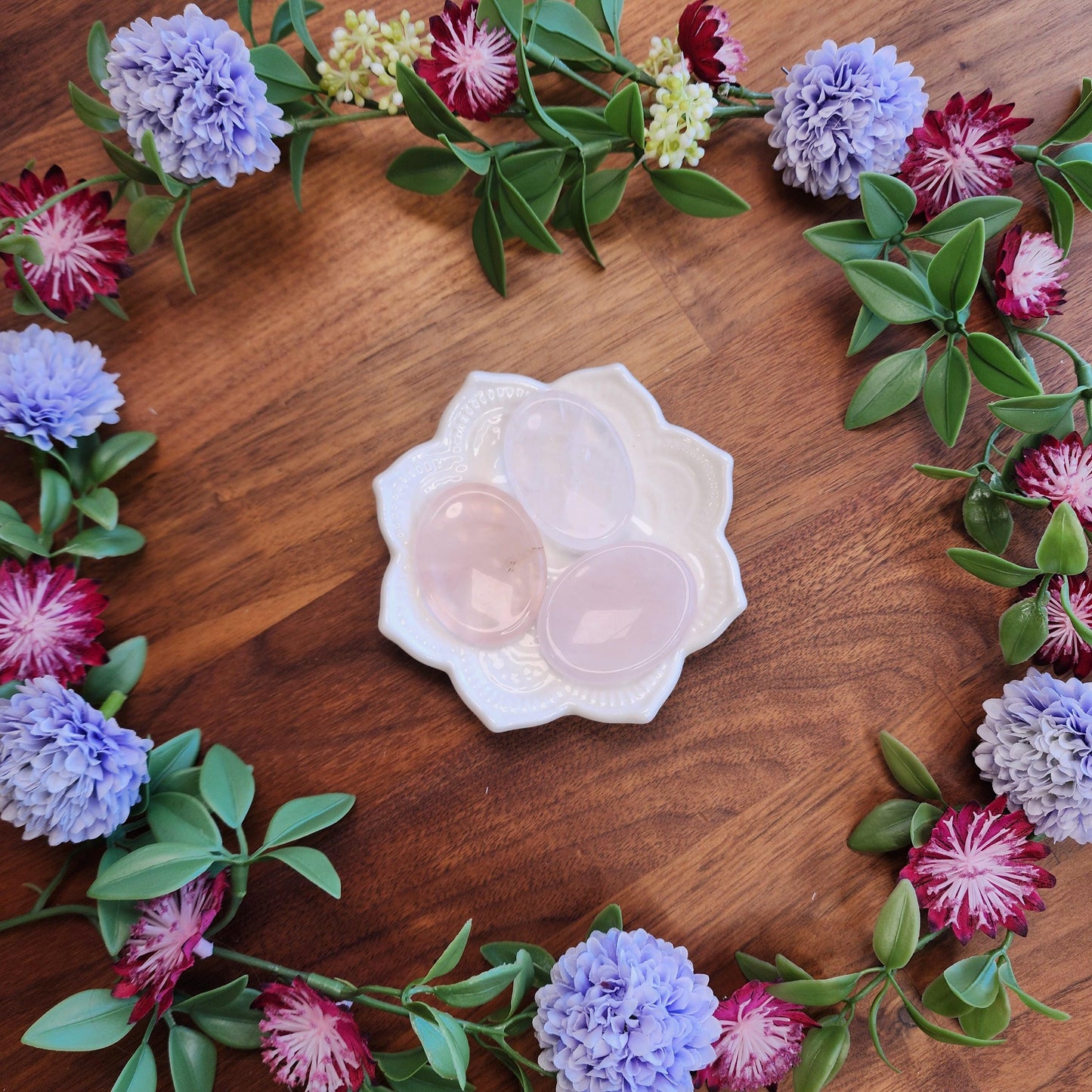 Rose Quartz Worry Stone: Pink Pocket Crystal, ADHD Fidget (1.77")
