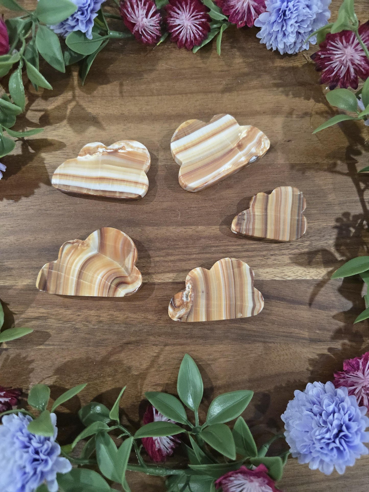 Calming Crystal Clouds in Blue, Pink, Teal, and Caramel Browns | Cute Easter Basket Ideas and Summer Home Decorations