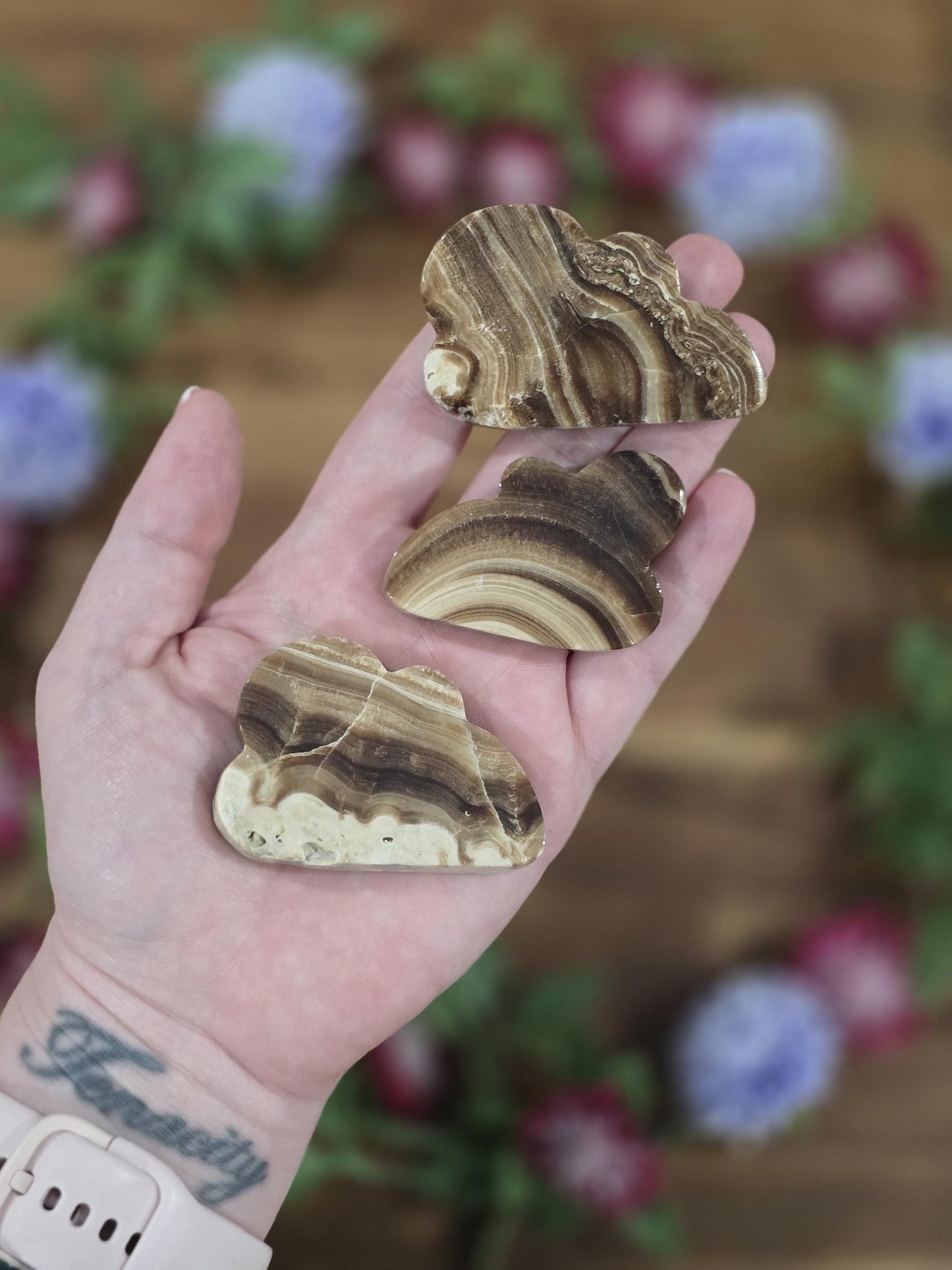 Calming Crystal Clouds in Blue, Pink, Teal, and Caramel Browns | Cute Easter Basket Ideas and Summer Home Decorations