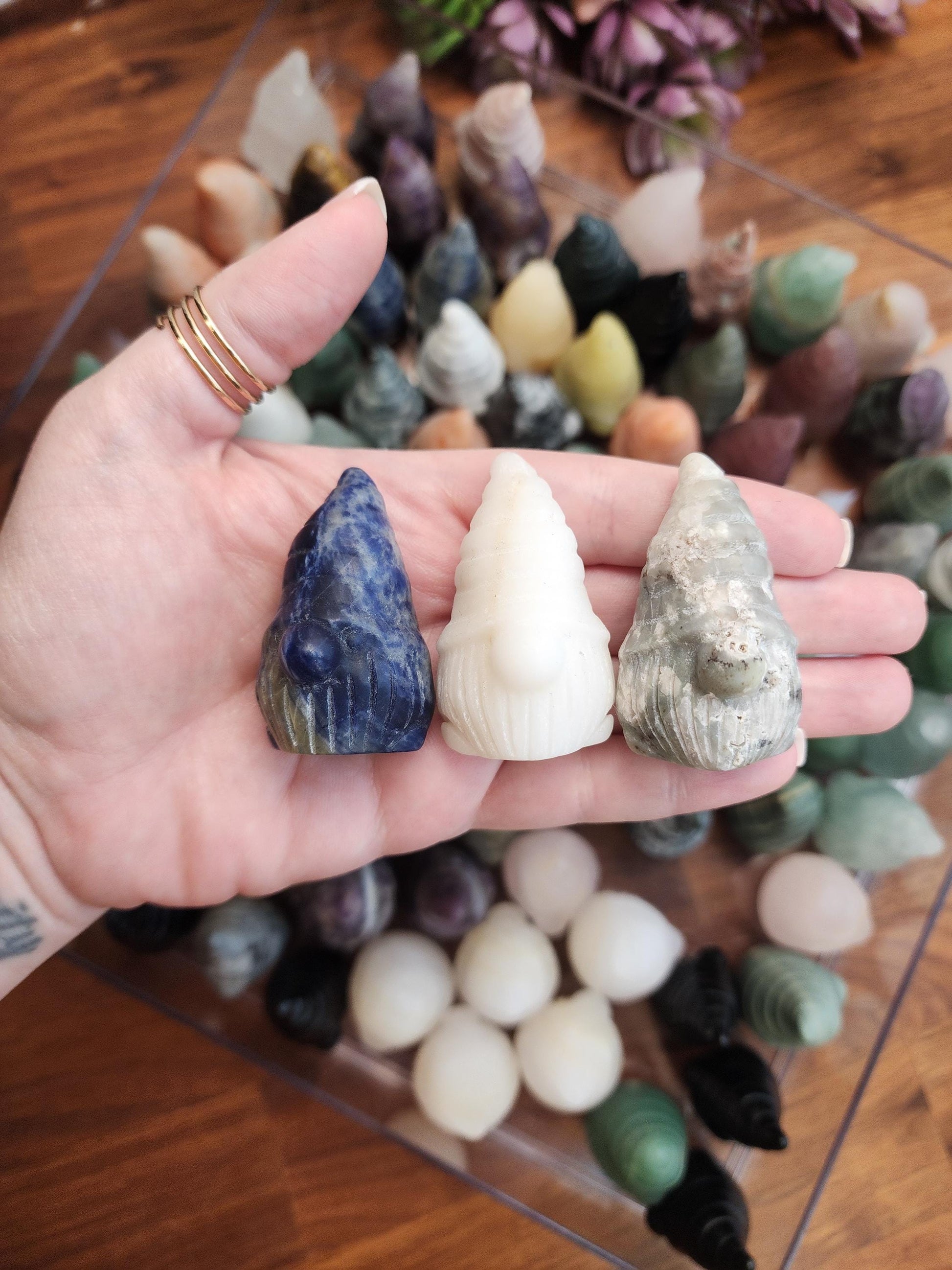 Imperfect Crystal Gnomes | Surprise Mystery Crystal Picks! | Adorable Wizard Misfits | Slight Chips, cracks, sizing or discoloration