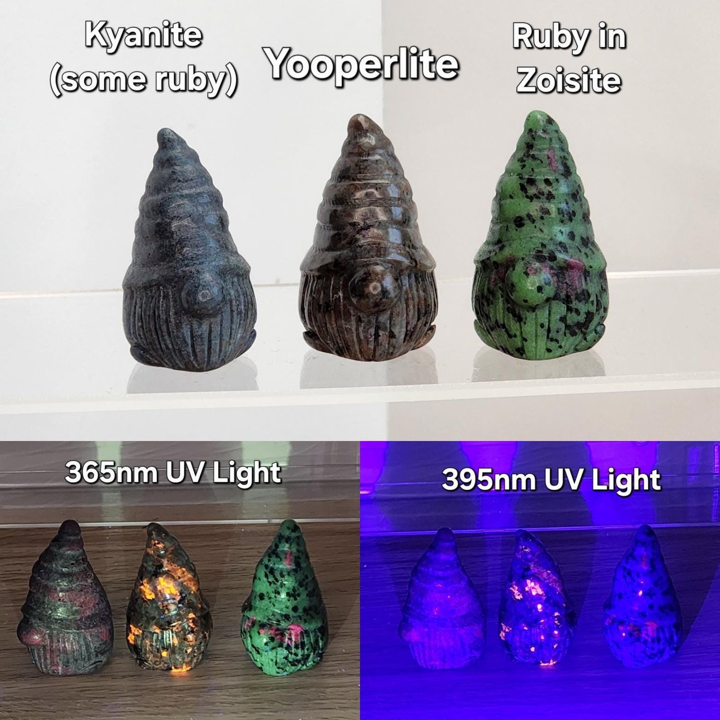 Adorable Crystal Gnomes! | One Piece | Gnome Collector Dream | Wizard Crystals | Cottagecore Vibes | Choose Your Material Rock Figurine Gift