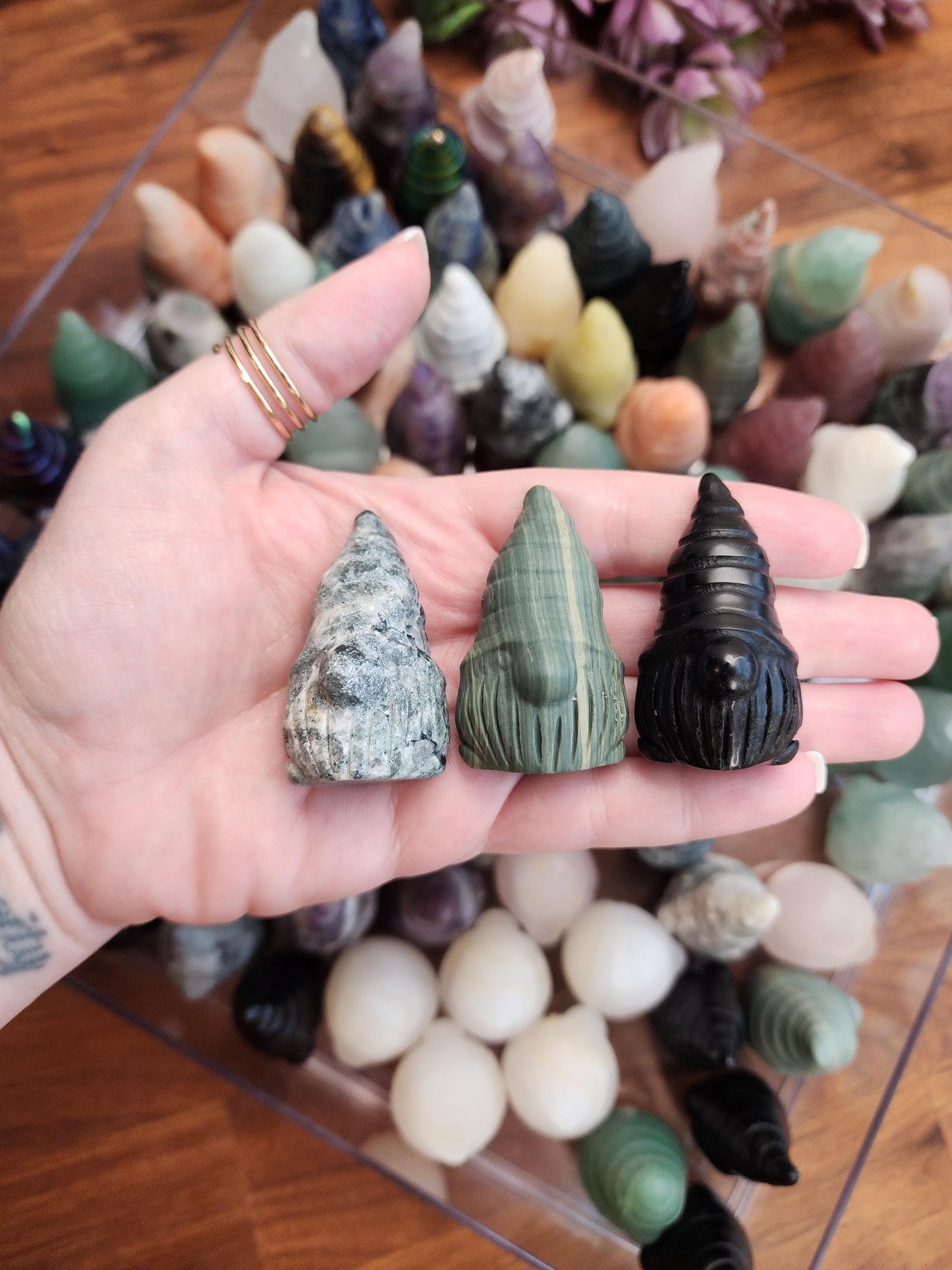 Imperfect Crystal Gnomes | Surprise Mystery Crystal Picks! | Adorable Wizard Misfits | Slight Chips, cracks, sizing or discoloration