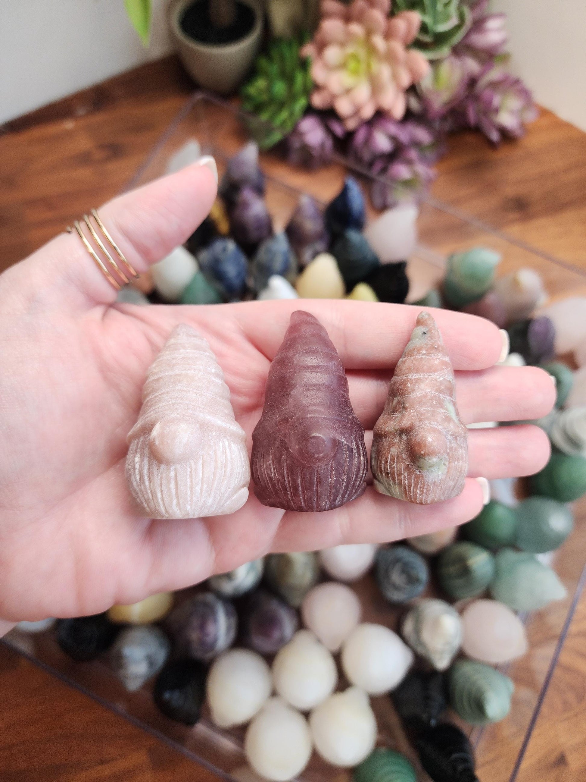 Imperfect Crystal Gnomes | Surprise Mystery Crystal Picks! | Adorable Wizard Misfits | Slight Chips, cracks, sizing or discoloration