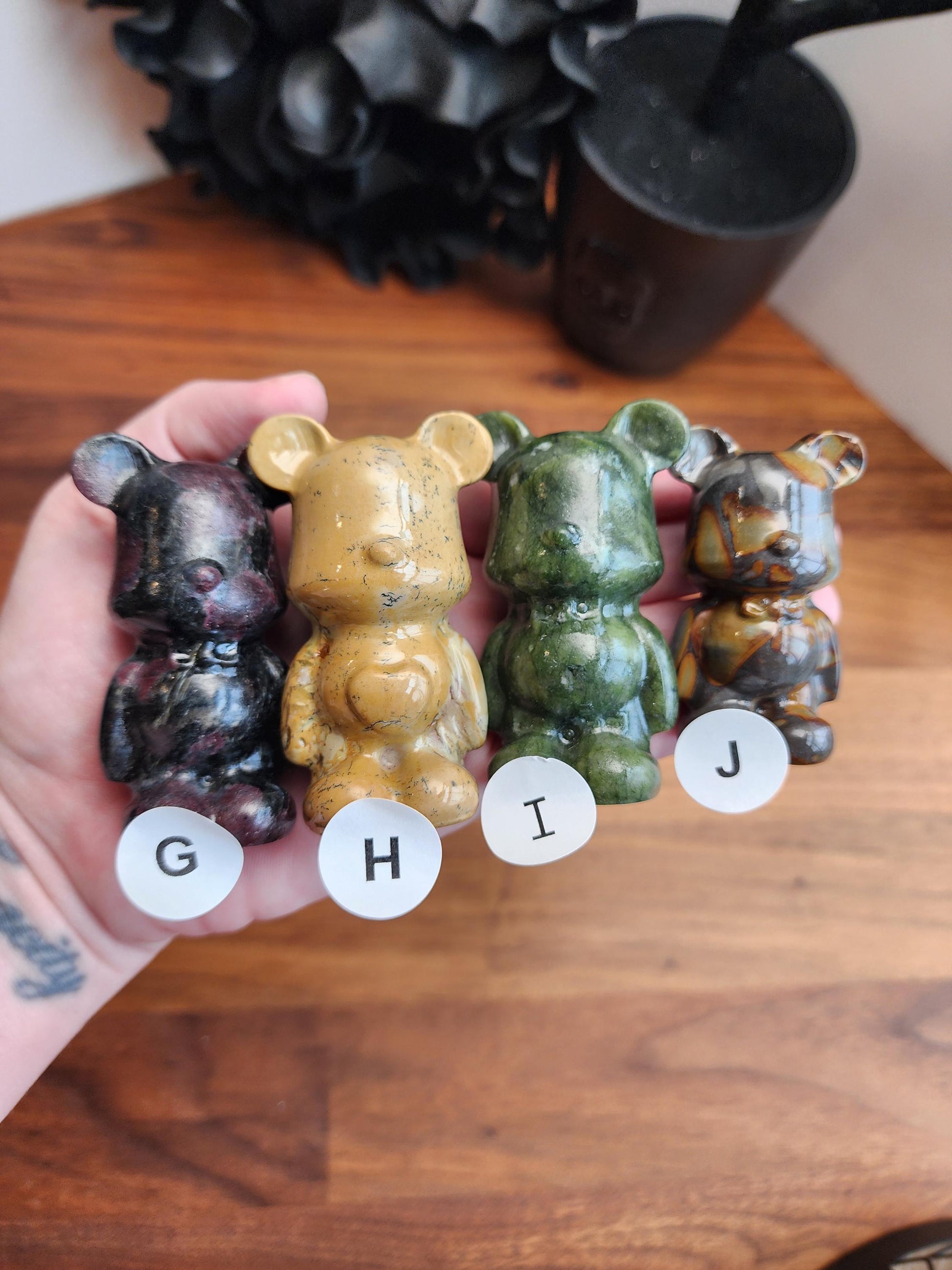 Cool Crystal Bears | Medium Size | Blue, Red, Green, Zebra, Yellow | Intuitively Chosen